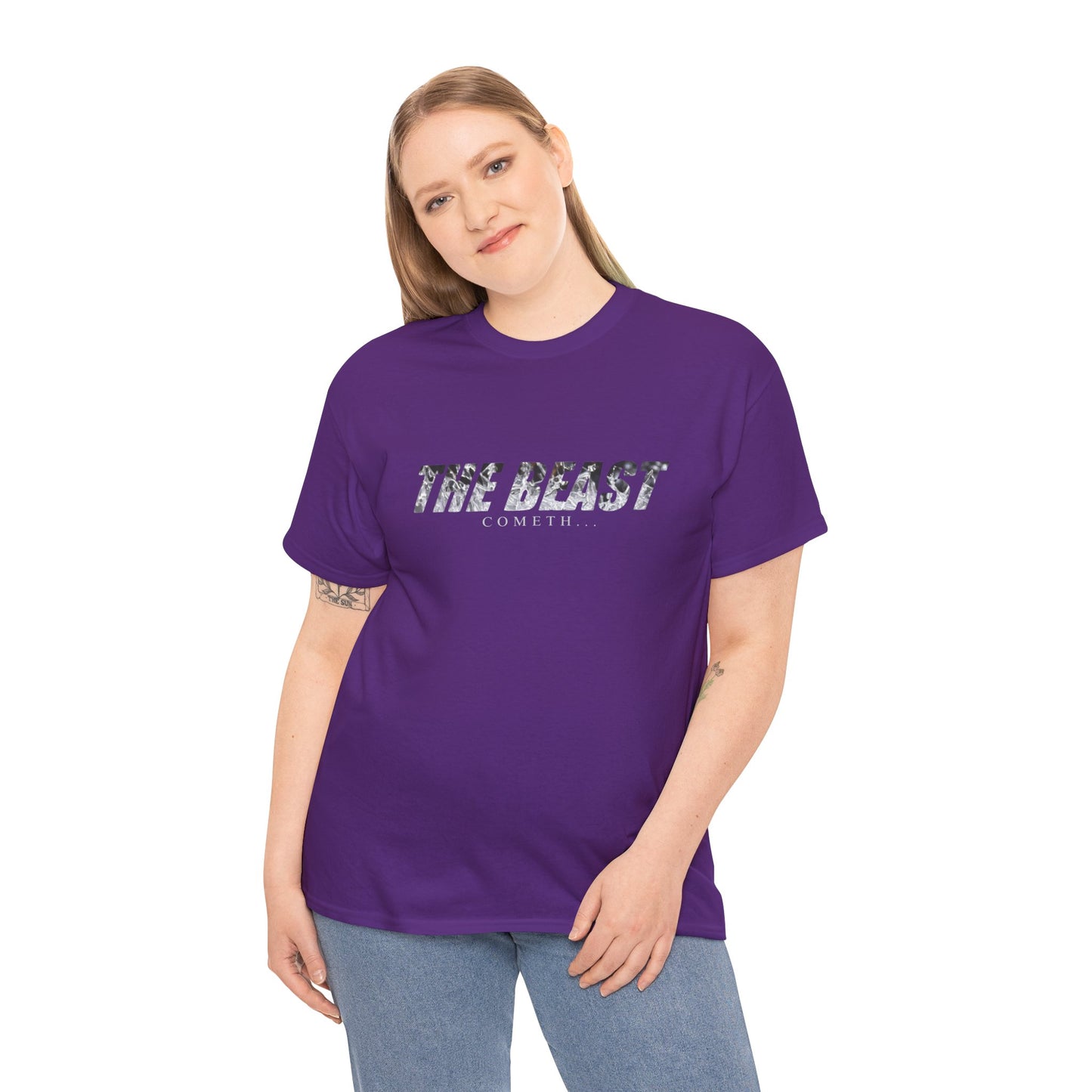 The beast cometh Unisex Heavy Cotton Tee