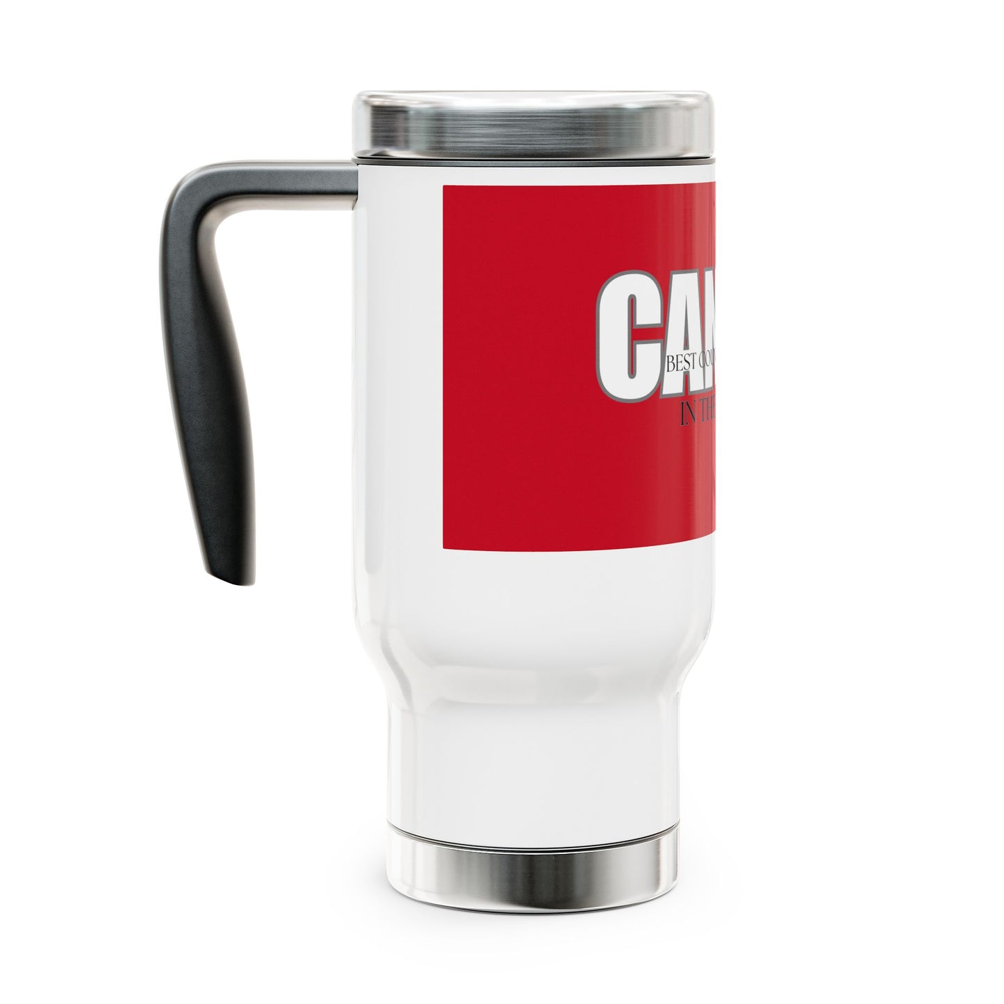Canada / Best country in the world / Stainless Steel Travel Mug with Handle, 14oz