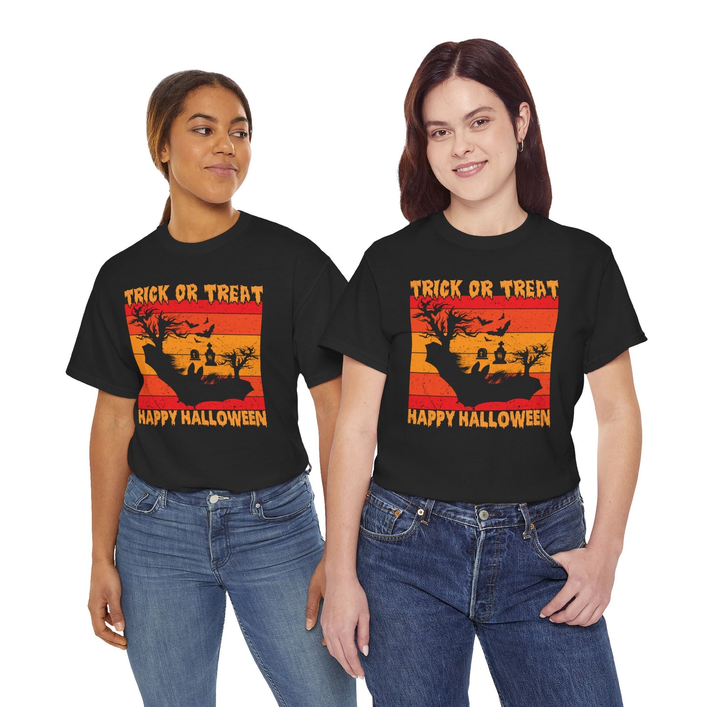Trick or Treat / Halloween Unisex Heavy Cotton Tee
