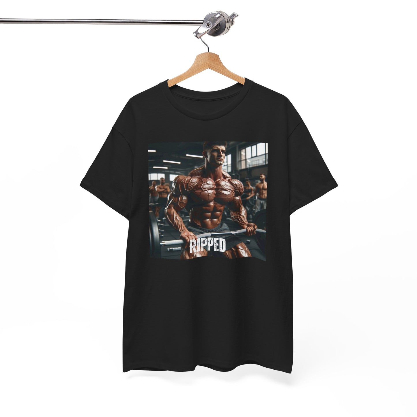 "Ripped" bodybuilding design Unisex Heavy Cotton Tee
