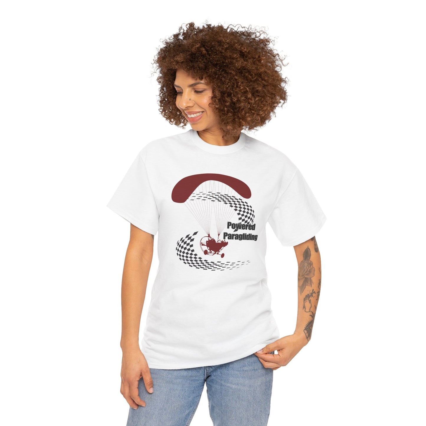 Powered Paragliding Unisex Heavy Cotton Tee