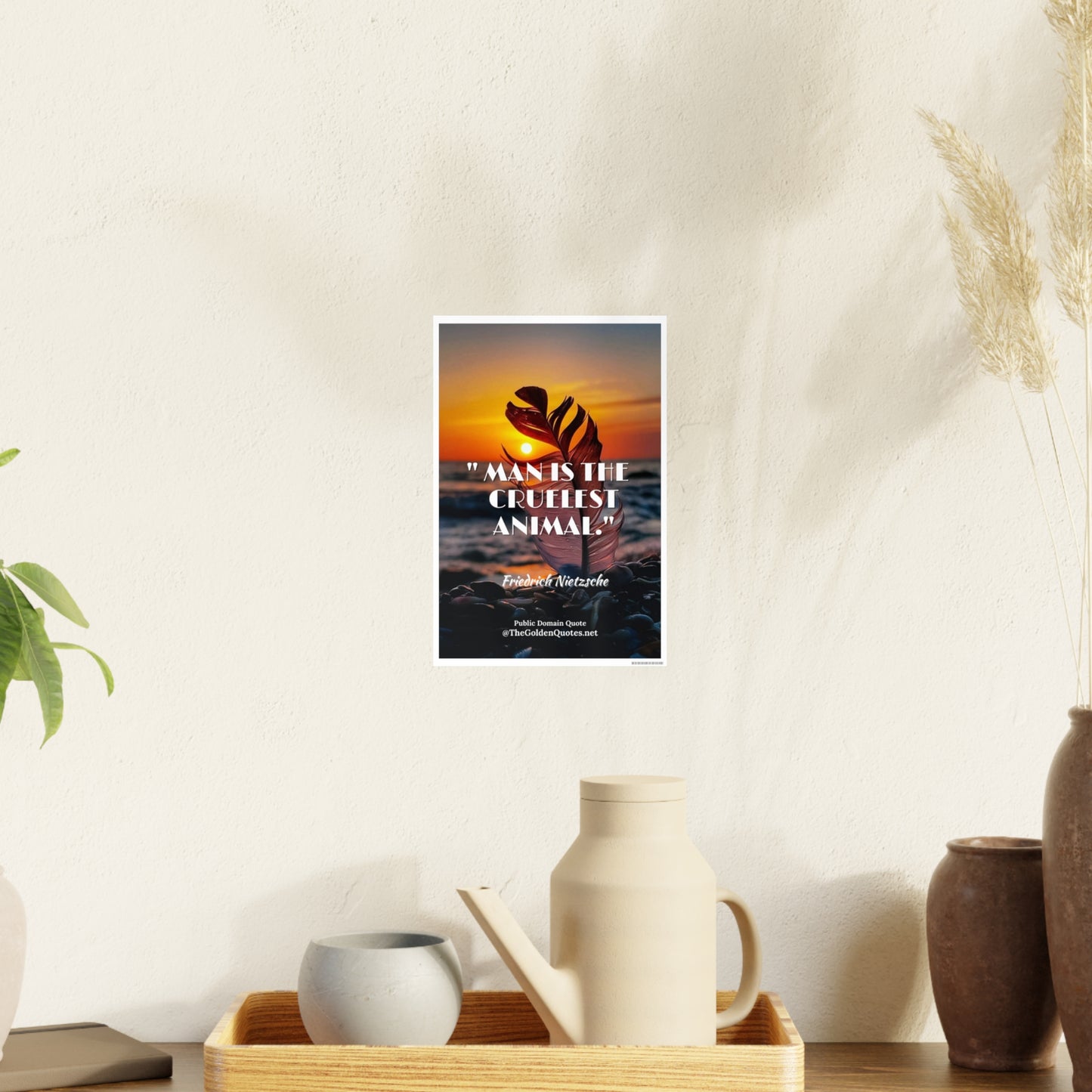 Man is the cruelest animal / Photo Art Paper Posters