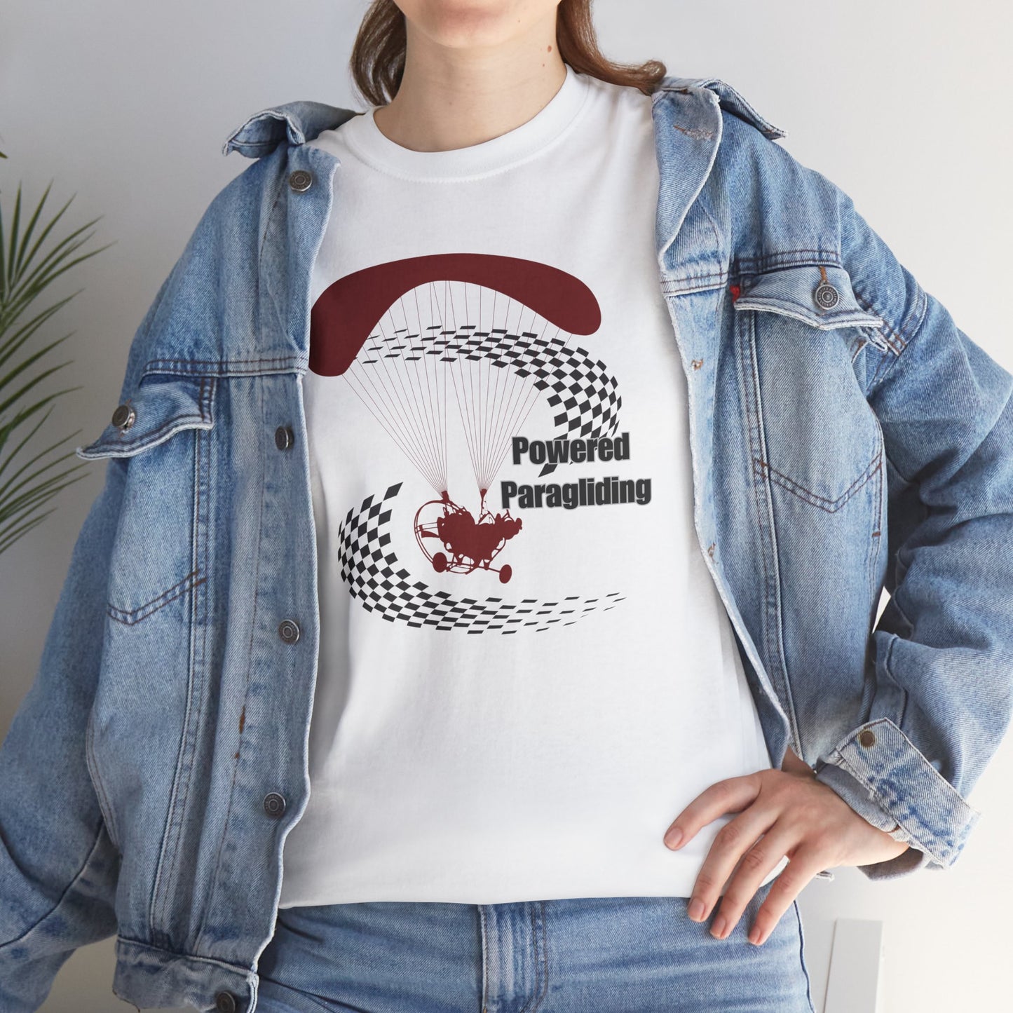Powered Paragliding Unisex Heavy Cotton Tee