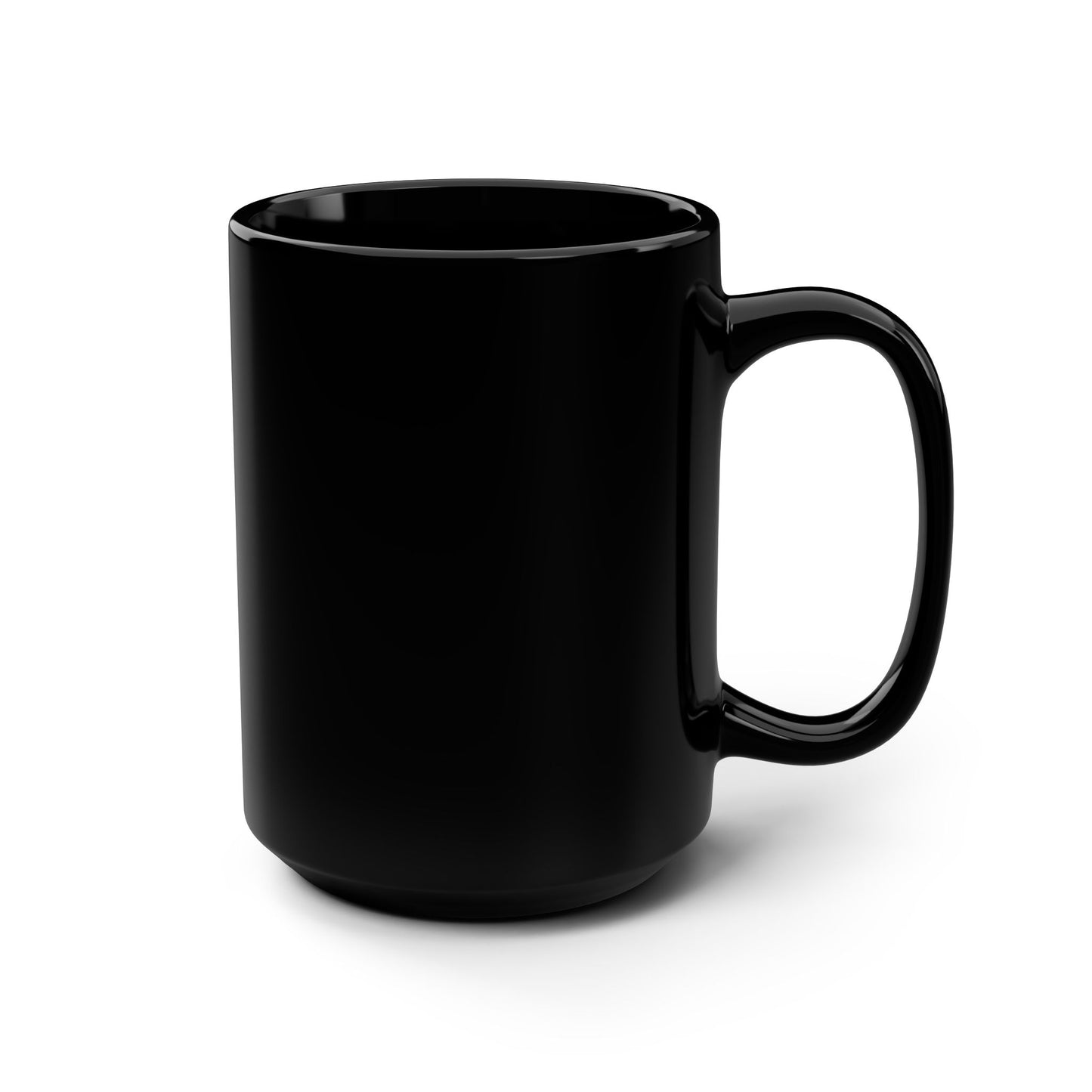 Fify and Proud / Black Mug, 15oz