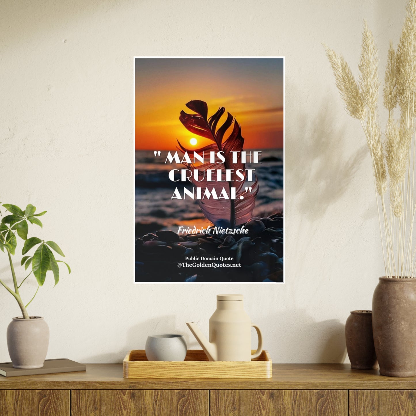 Man is the cruelest animal / Photo Art Paper Posters