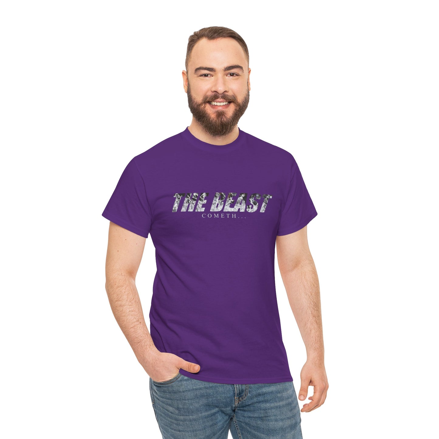 The beast cometh Unisex Heavy Cotton Tee