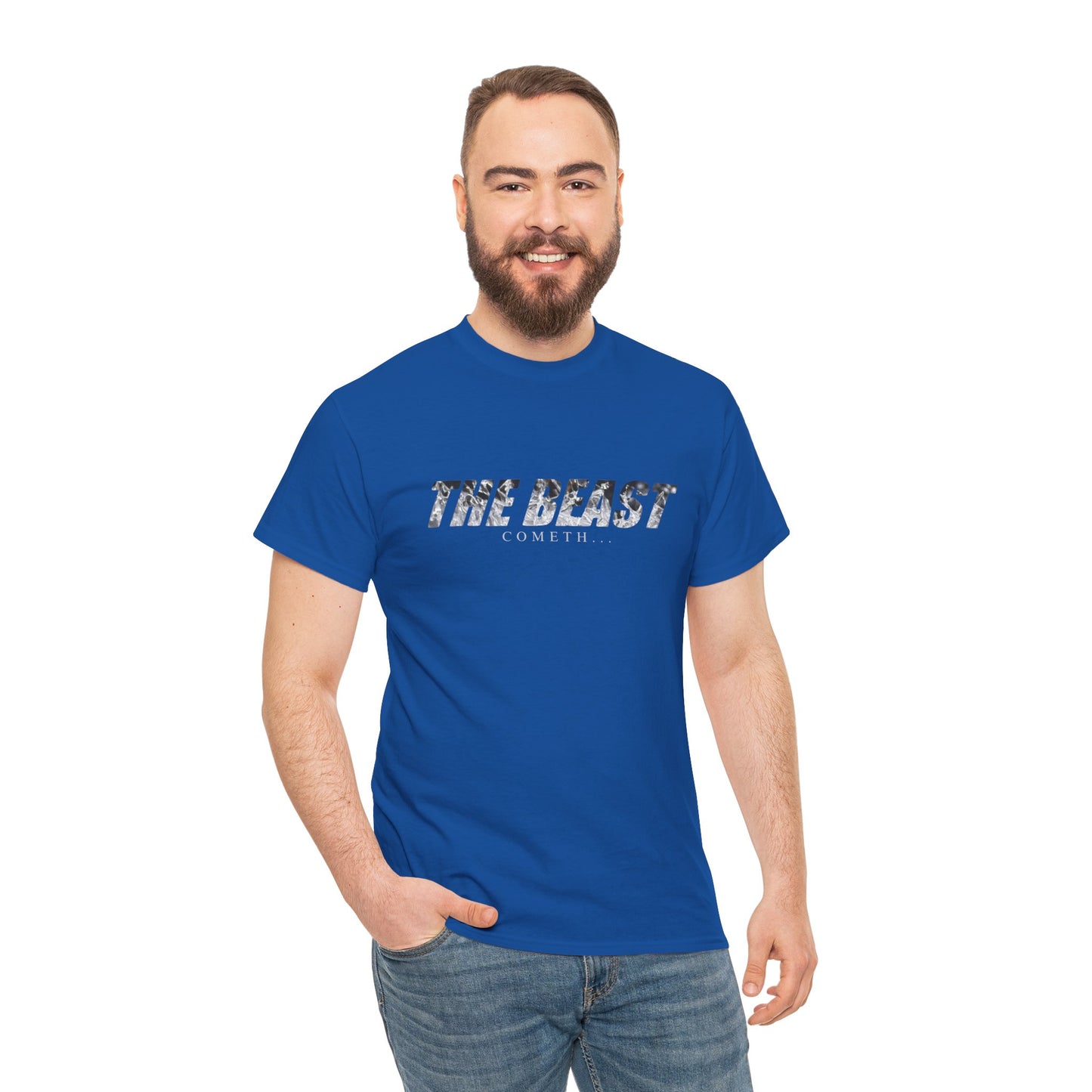 The beast cometh Unisex Heavy Cotton Tee