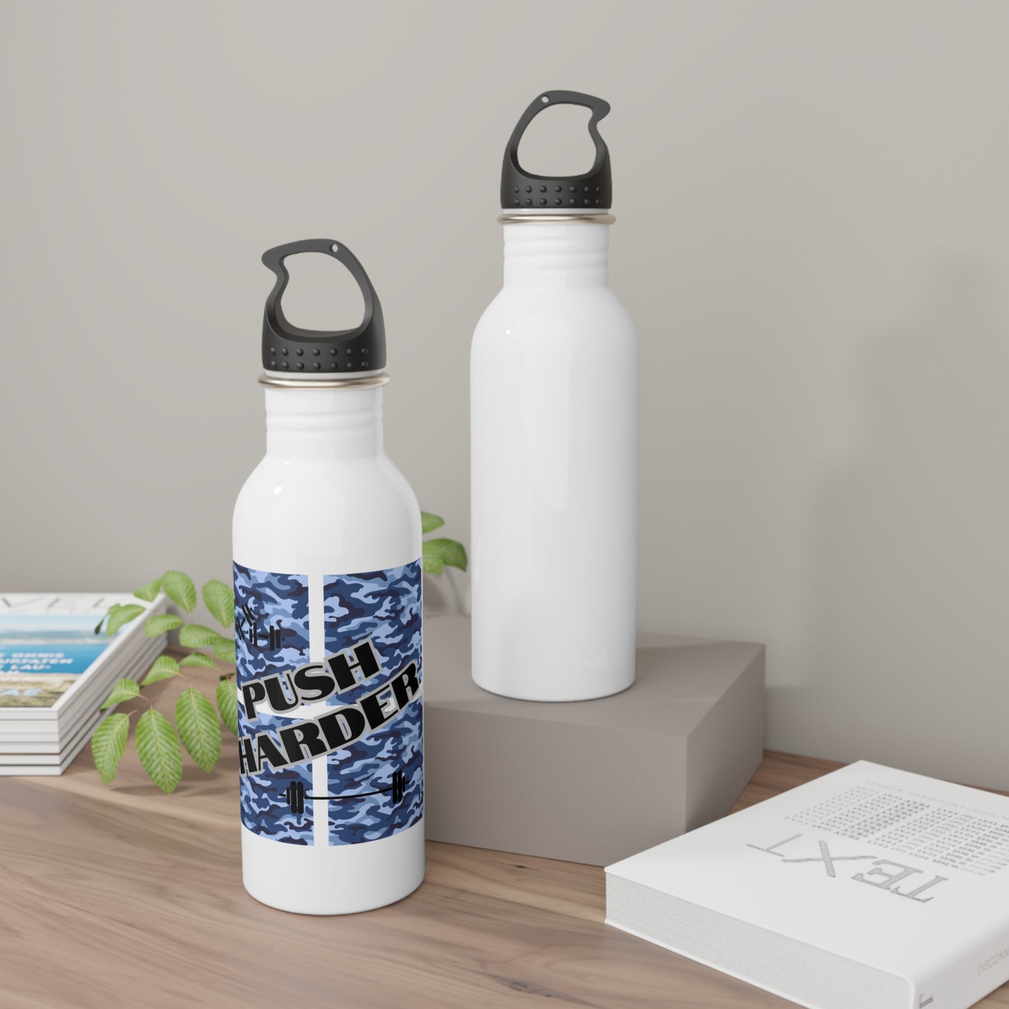 Push Harder / Stainless Steel Water Bottle