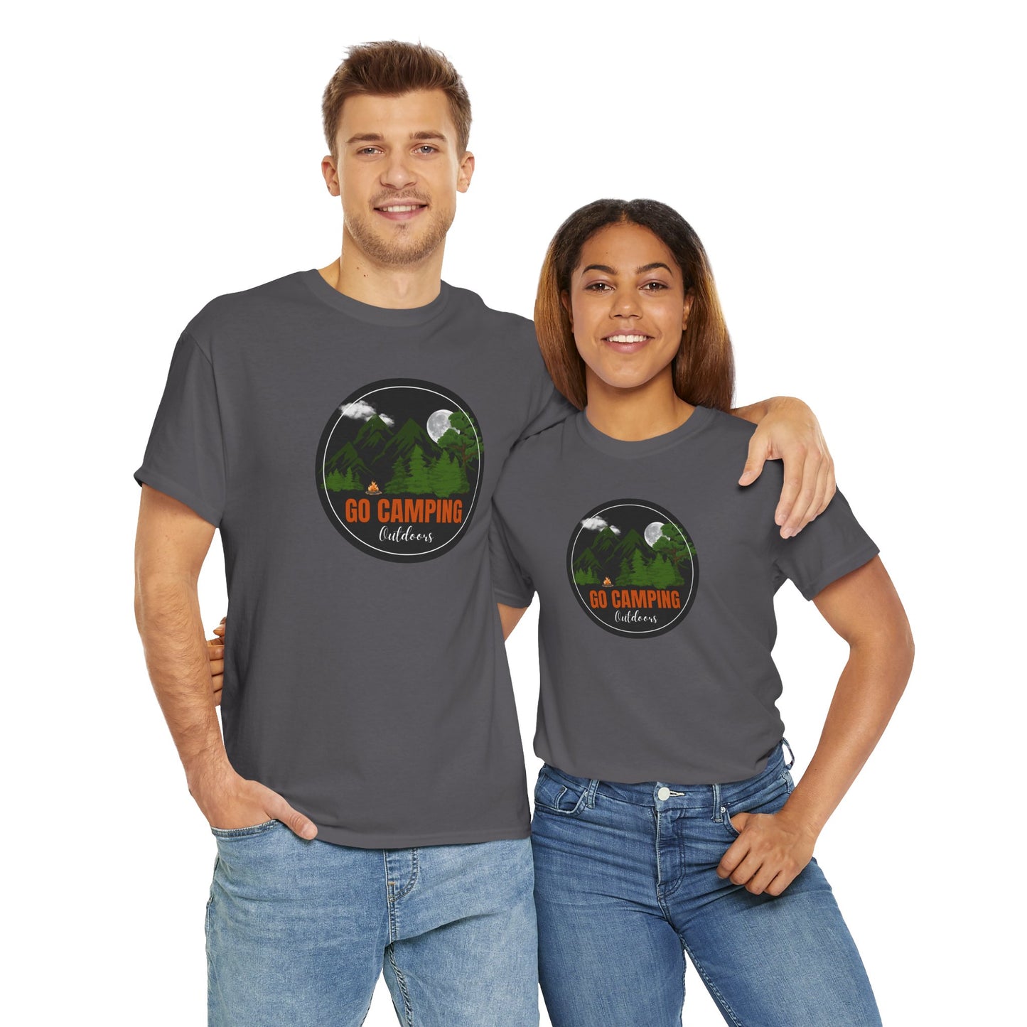 Go Camping Outdoors Unisex Heavy Cotton Tee