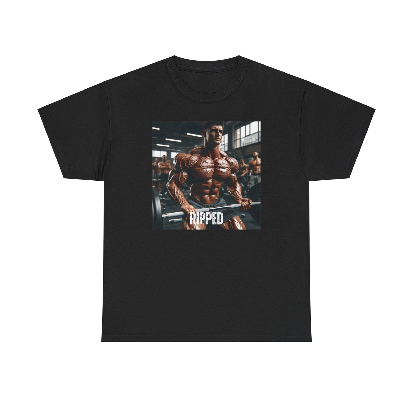 "Ripped" bodybuilding design Unisex Heavy Cotton Tee
