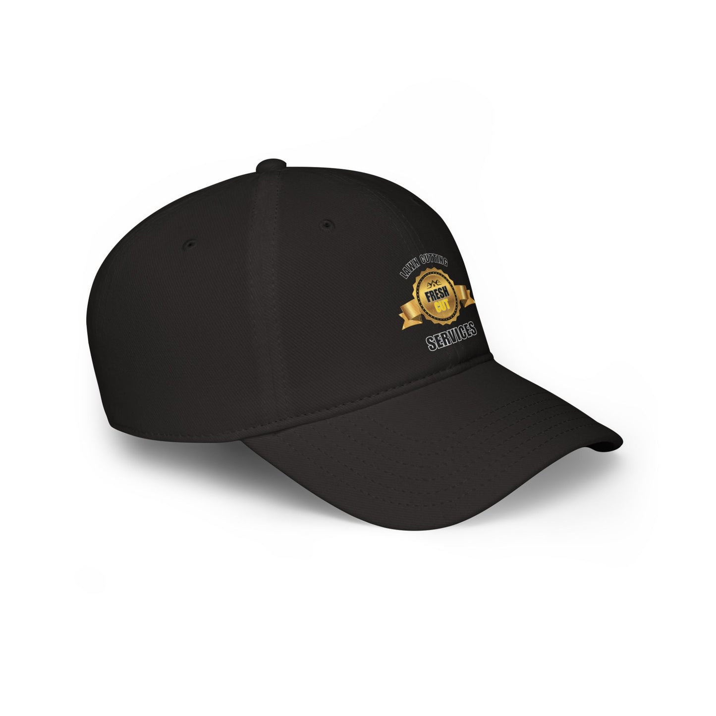 New Fresh cut black hat / Low Profile Baseball Cap