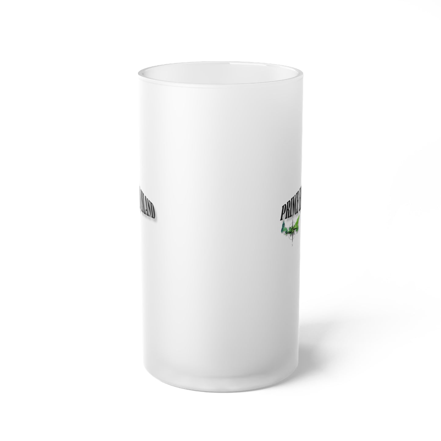 Prince Edward Island / Frosted Glass Beer Mug 16 oz
