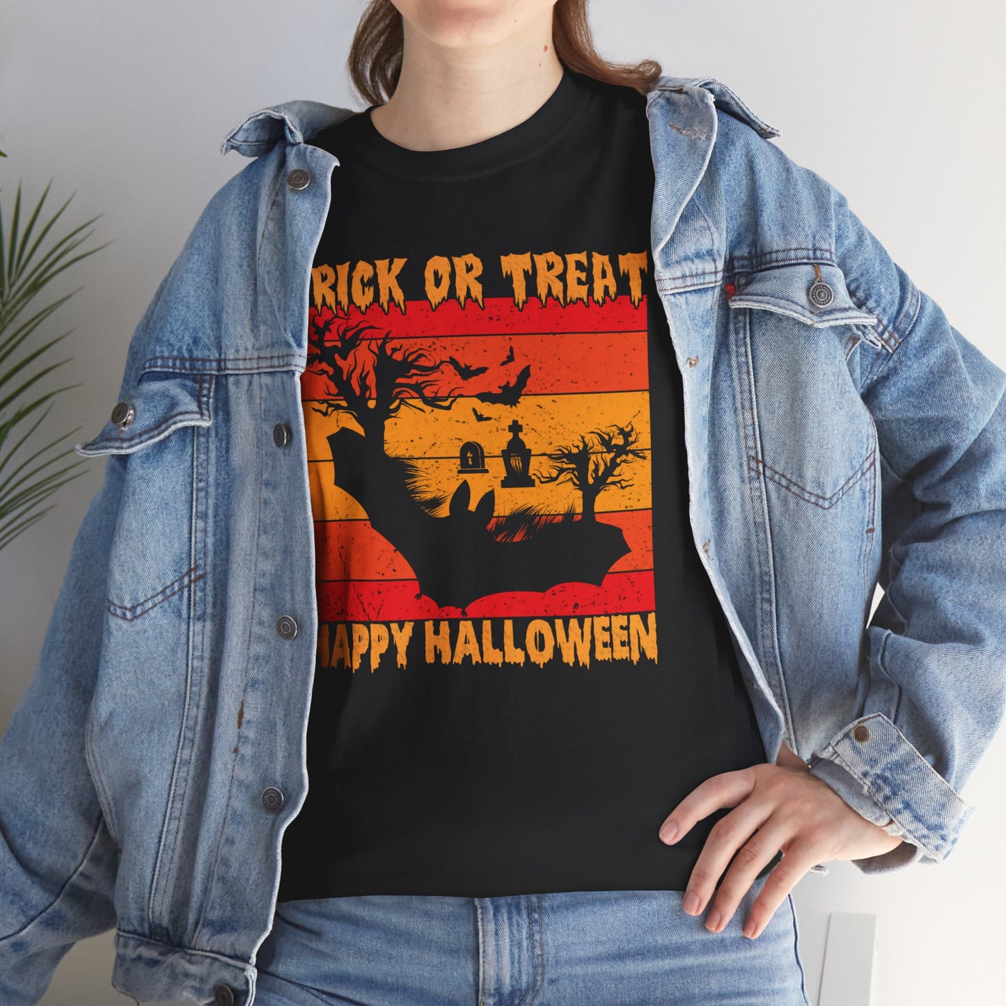 Trick or Treat / Halloween Unisex Heavy Cotton Tee