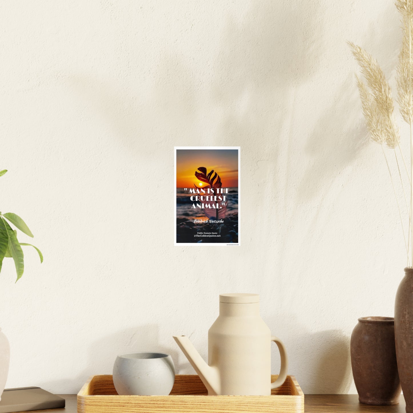 Man is the cruelest animal / Photo Art Paper Posters