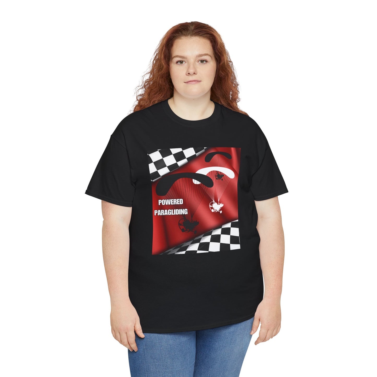 Powered Paragliding Unisex Heavy Cotton Tee