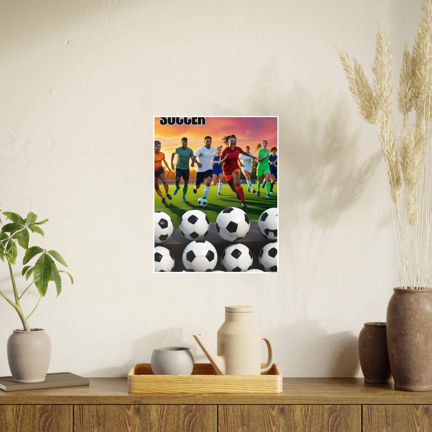 Soccer 2 (AI created) / Photo Art Paper Posters