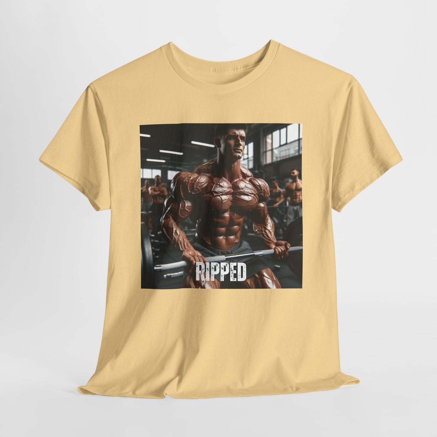 "Ripped" bodybuilding design Unisex Heavy Cotton Tee