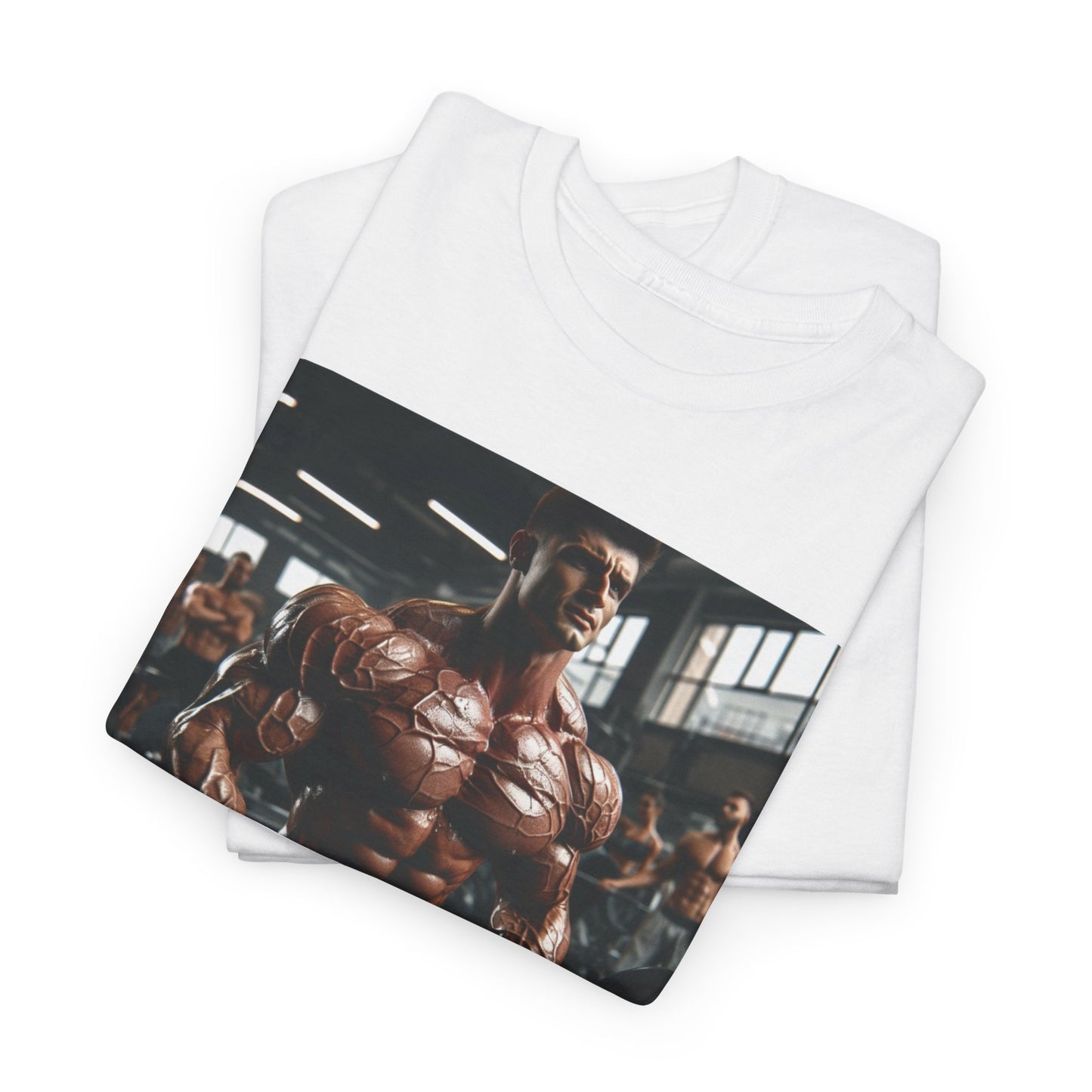 "Ripped" bodybuilding design Unisex Heavy Cotton Tee
