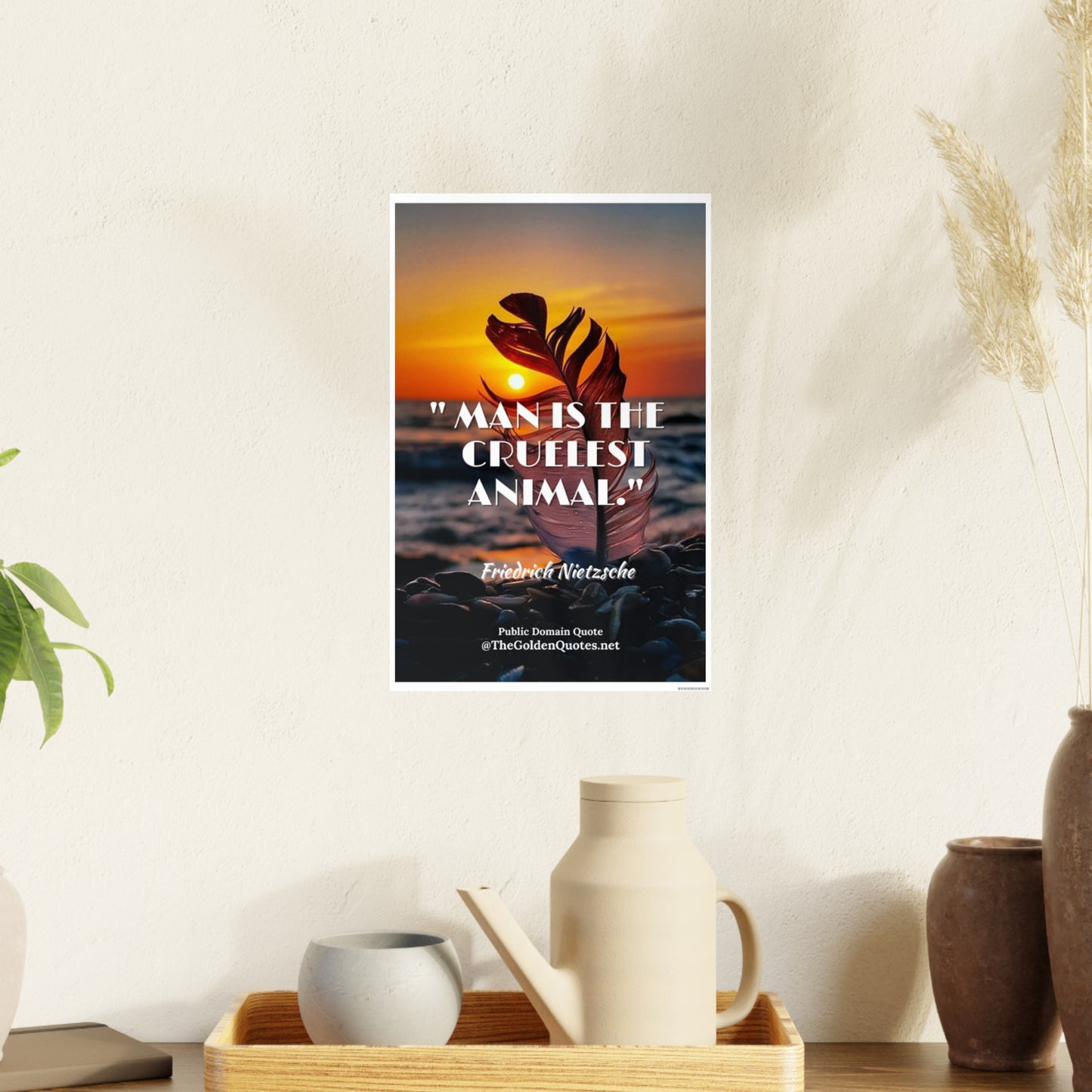 Man is the cruelest animal / Photo Art Paper Posters