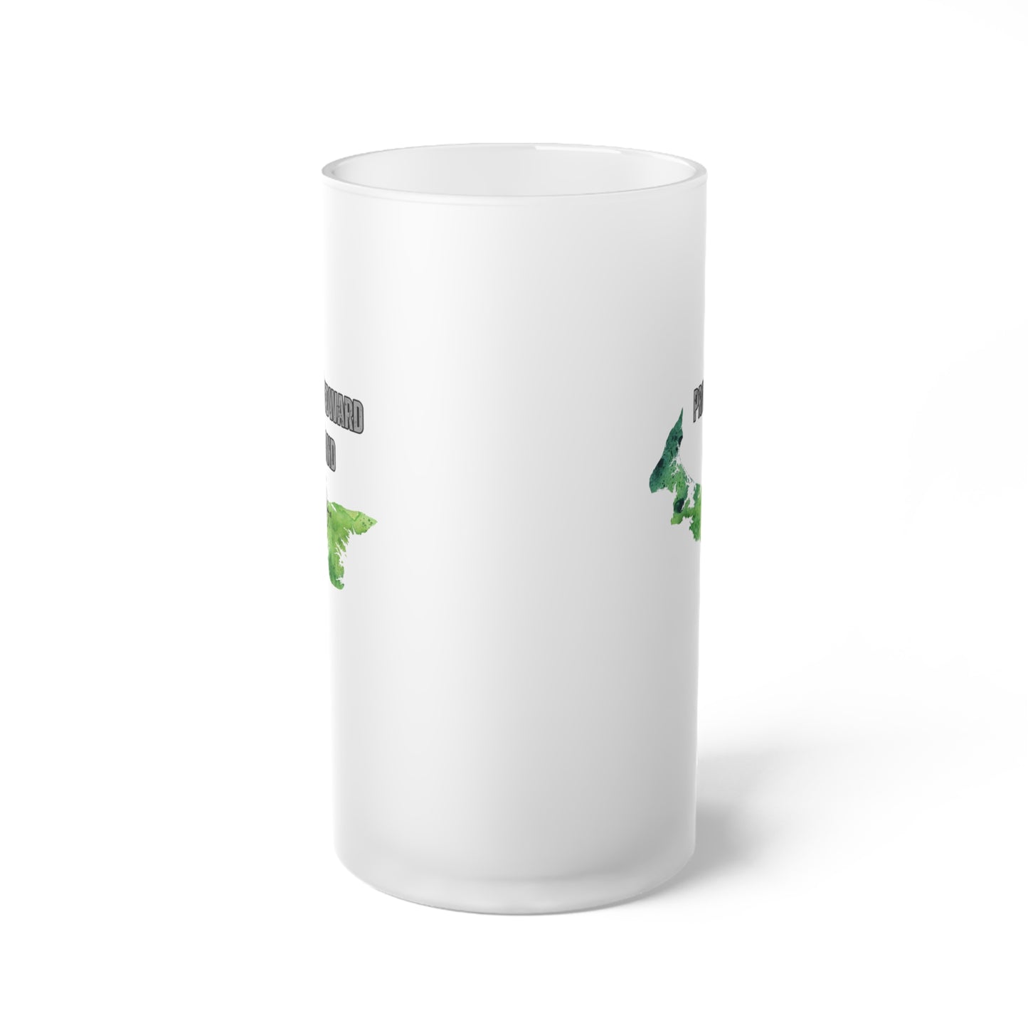 Prince Edward Island / Frosted Glass Beer Mug 16 oz