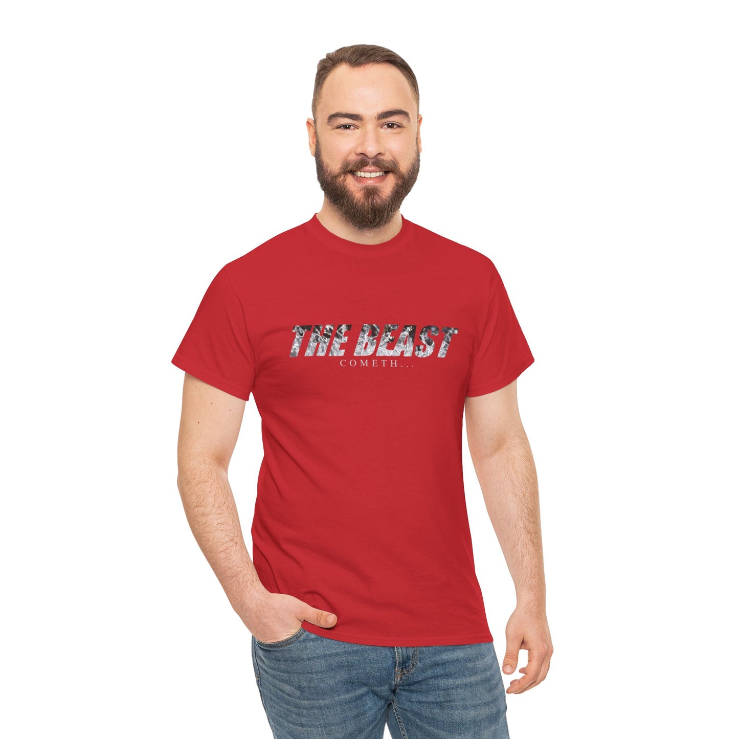 The beast cometh Unisex Heavy Cotton Tee
