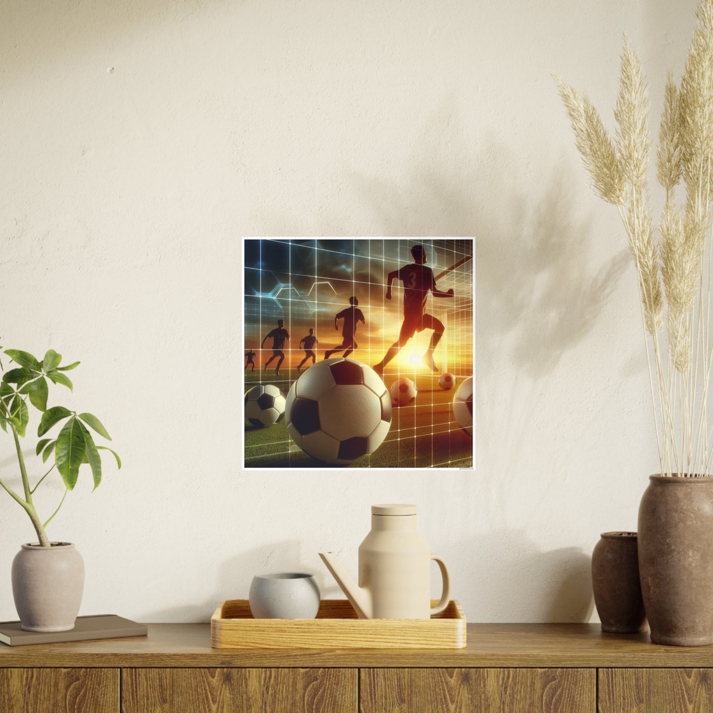Soccer (AI created) / Photo Art Paper Posters