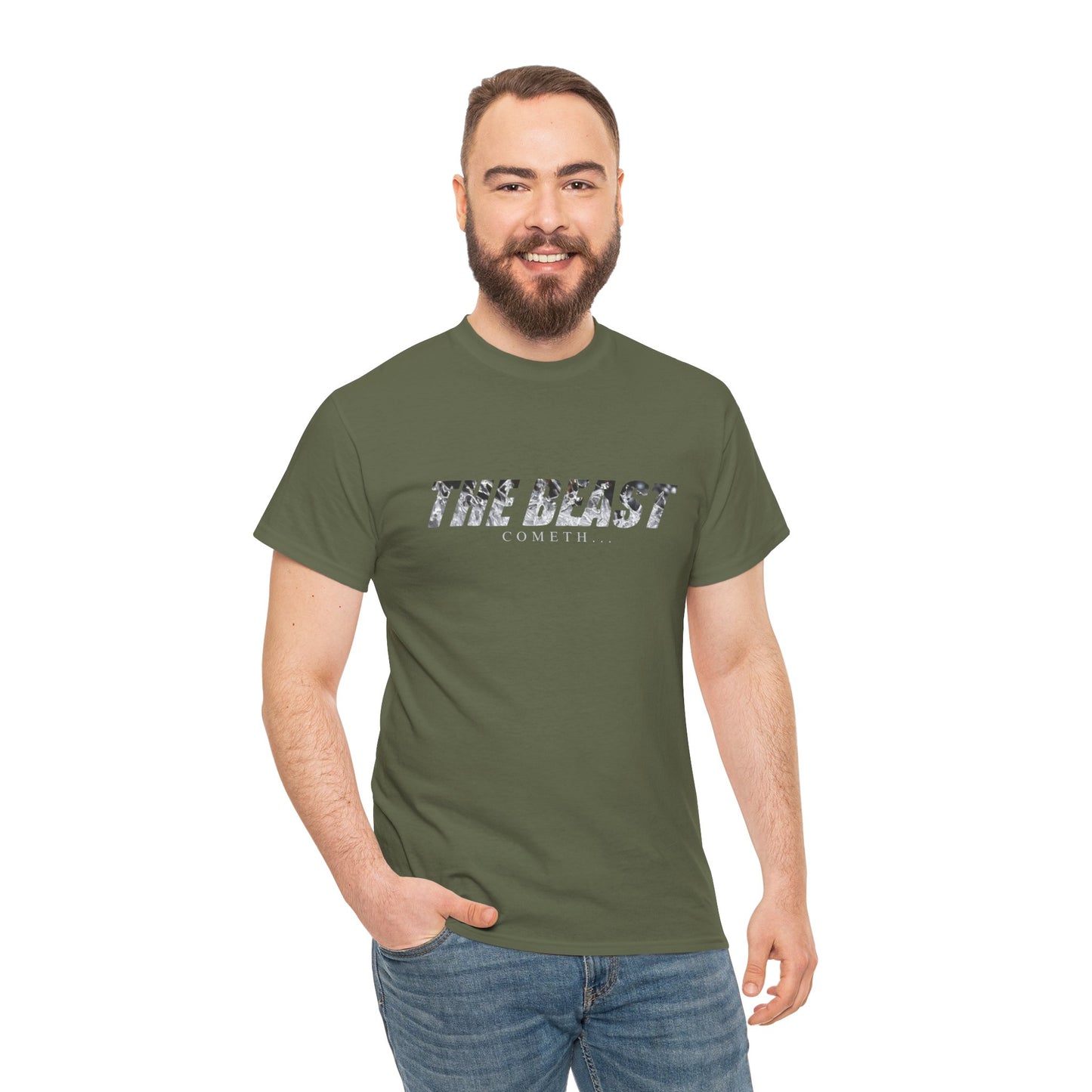The beast cometh Unisex Heavy Cotton Tee