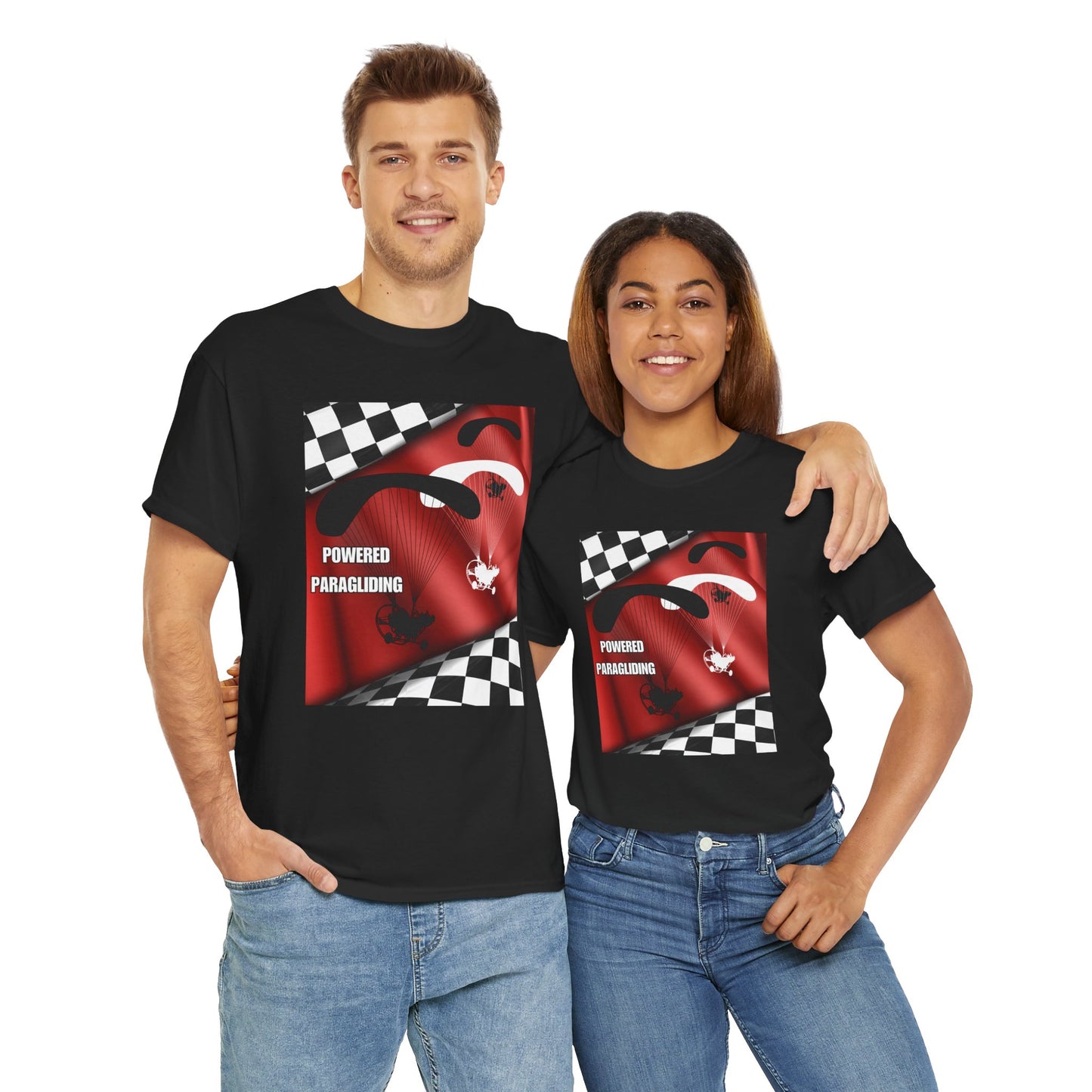 Powered Paragliding Unisex Heavy Cotton Tee