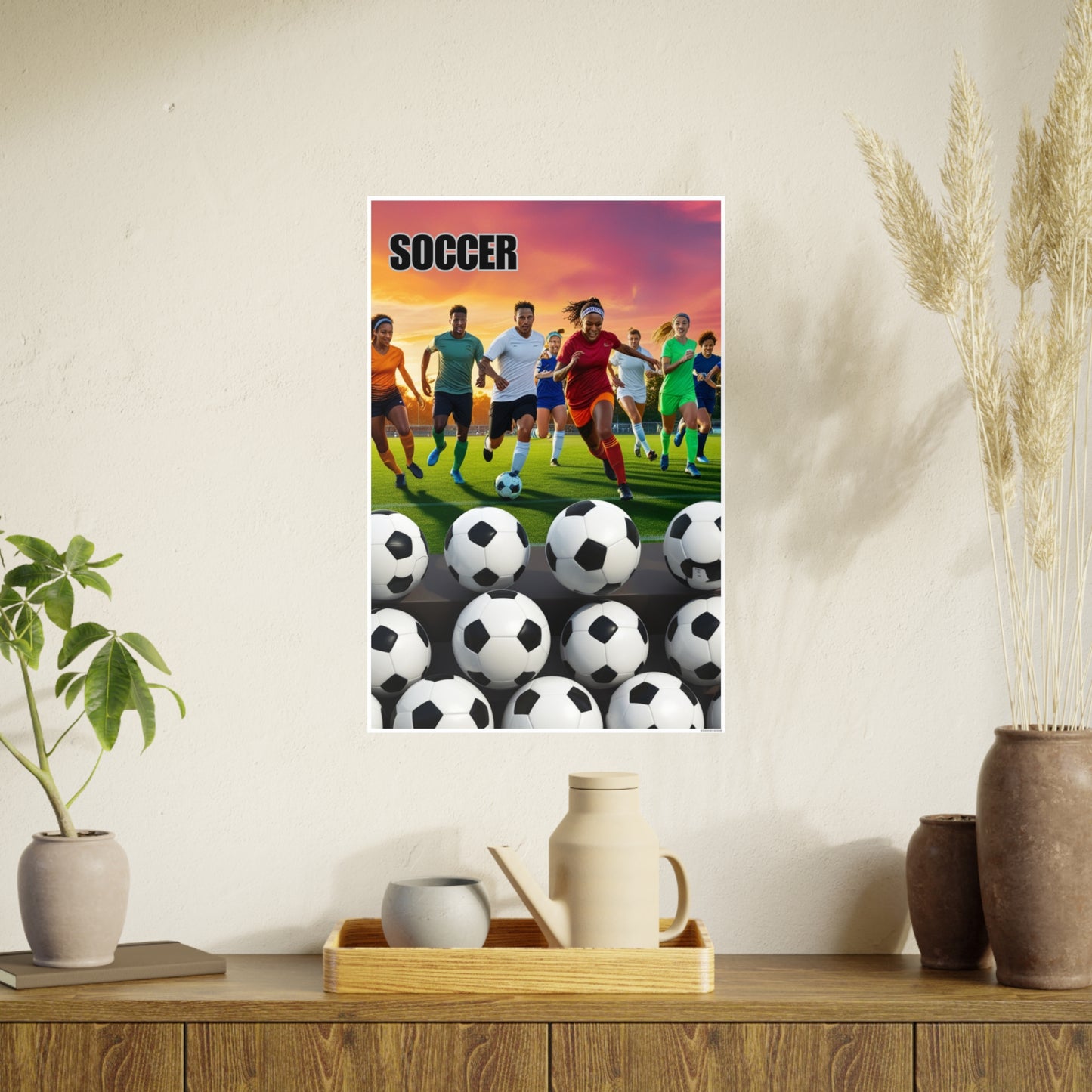 Soccer 2 (AI created) / Photo Art Paper Posters