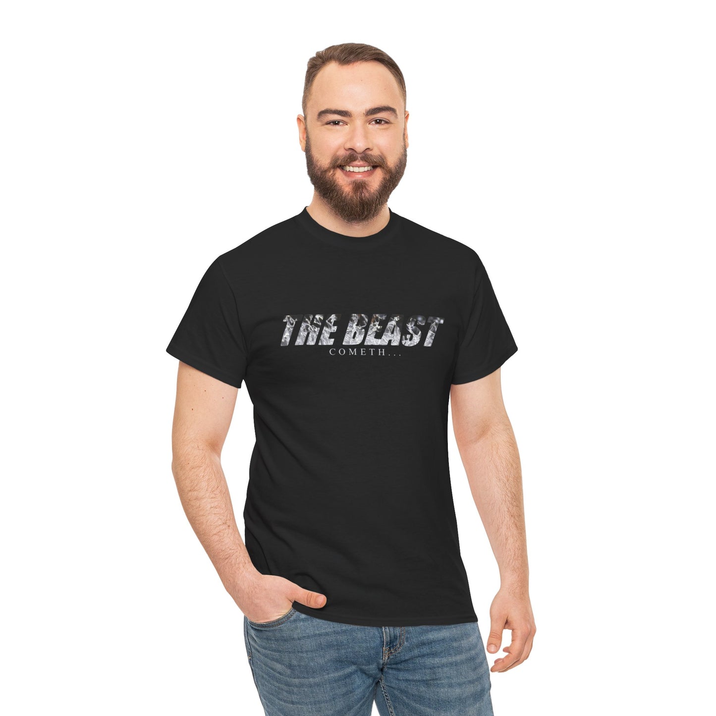 The beast cometh Unisex Heavy Cotton Tee