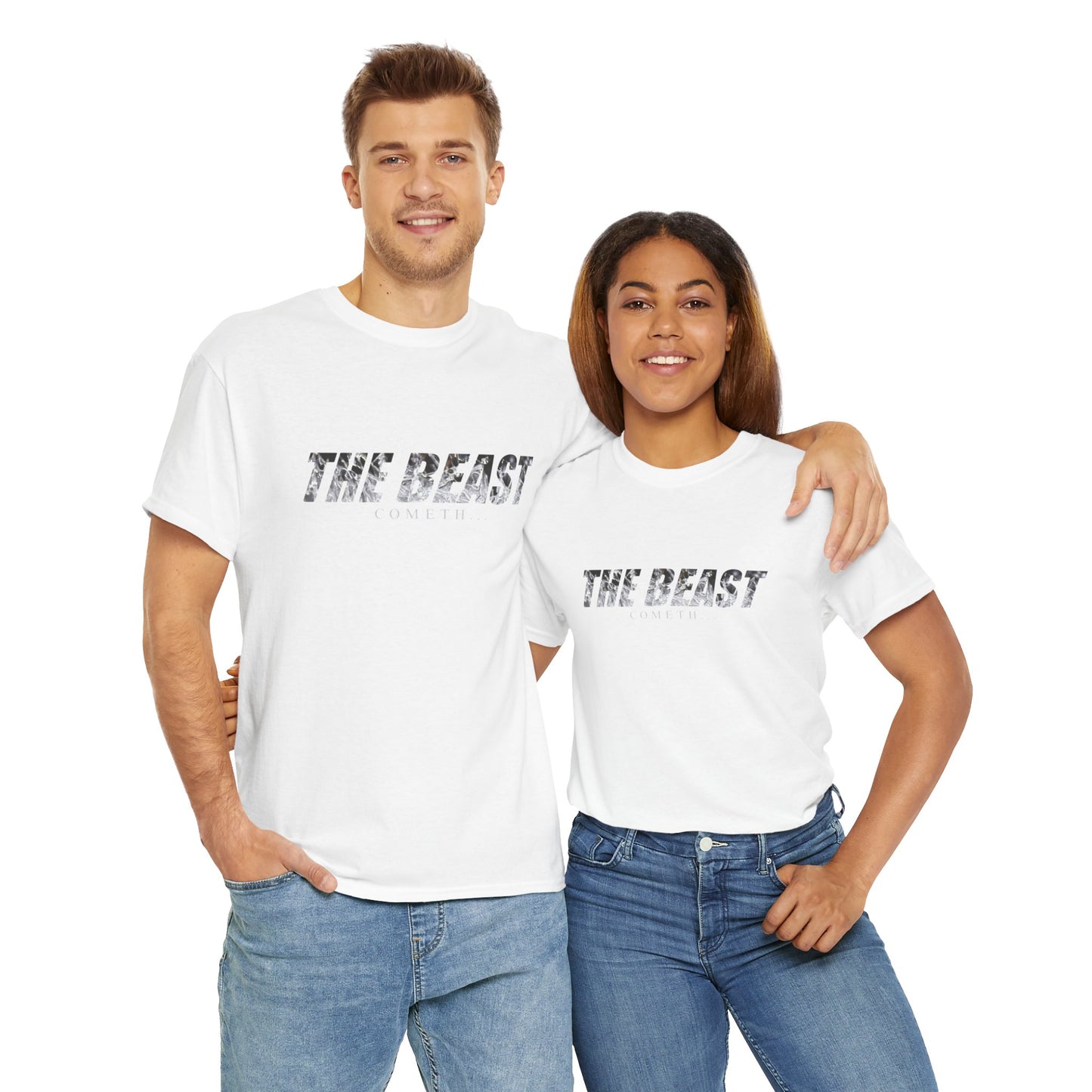 The beast cometh Unisex Heavy Cotton Tee