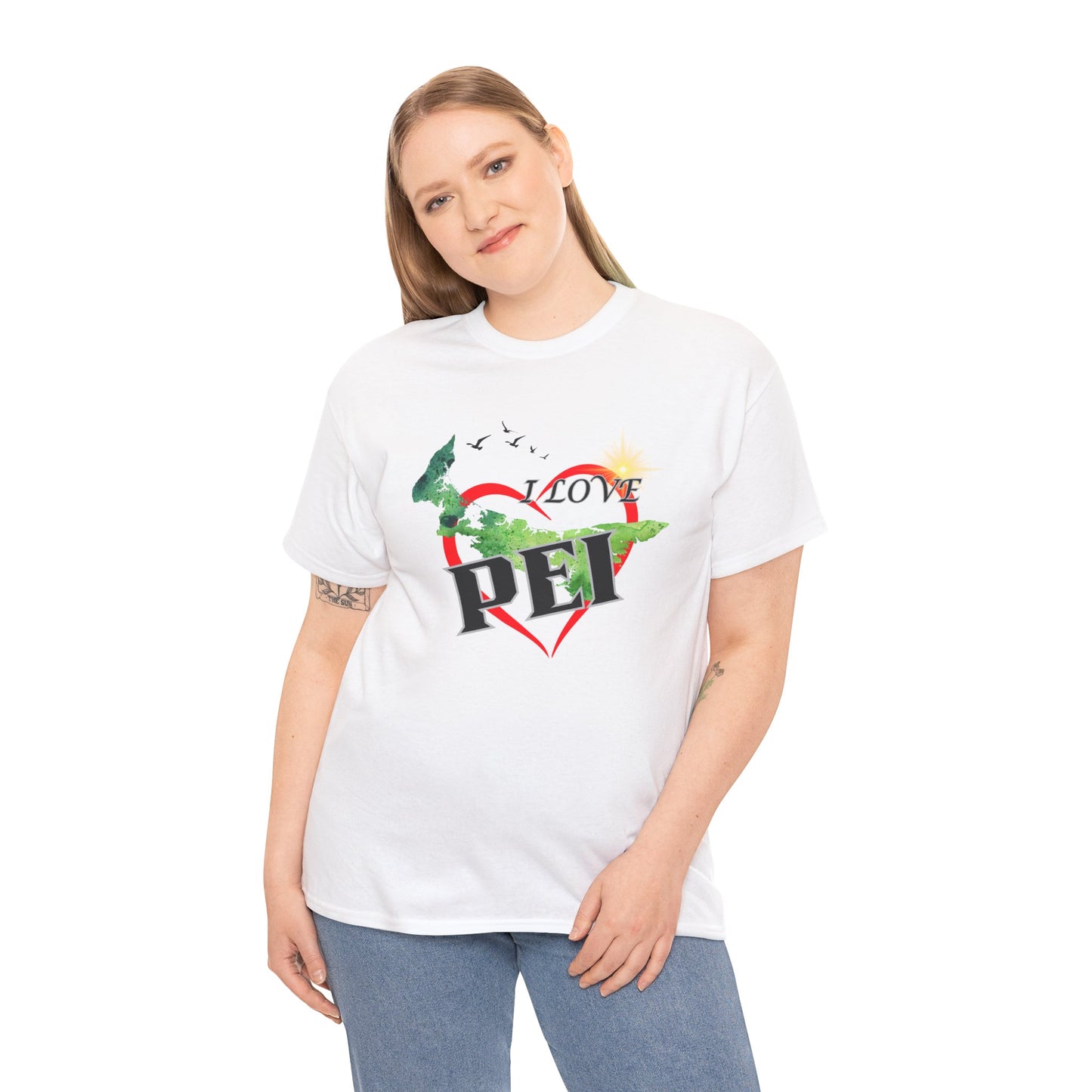 I Love PEI / Canada Unisex Heavy Cotton Tee