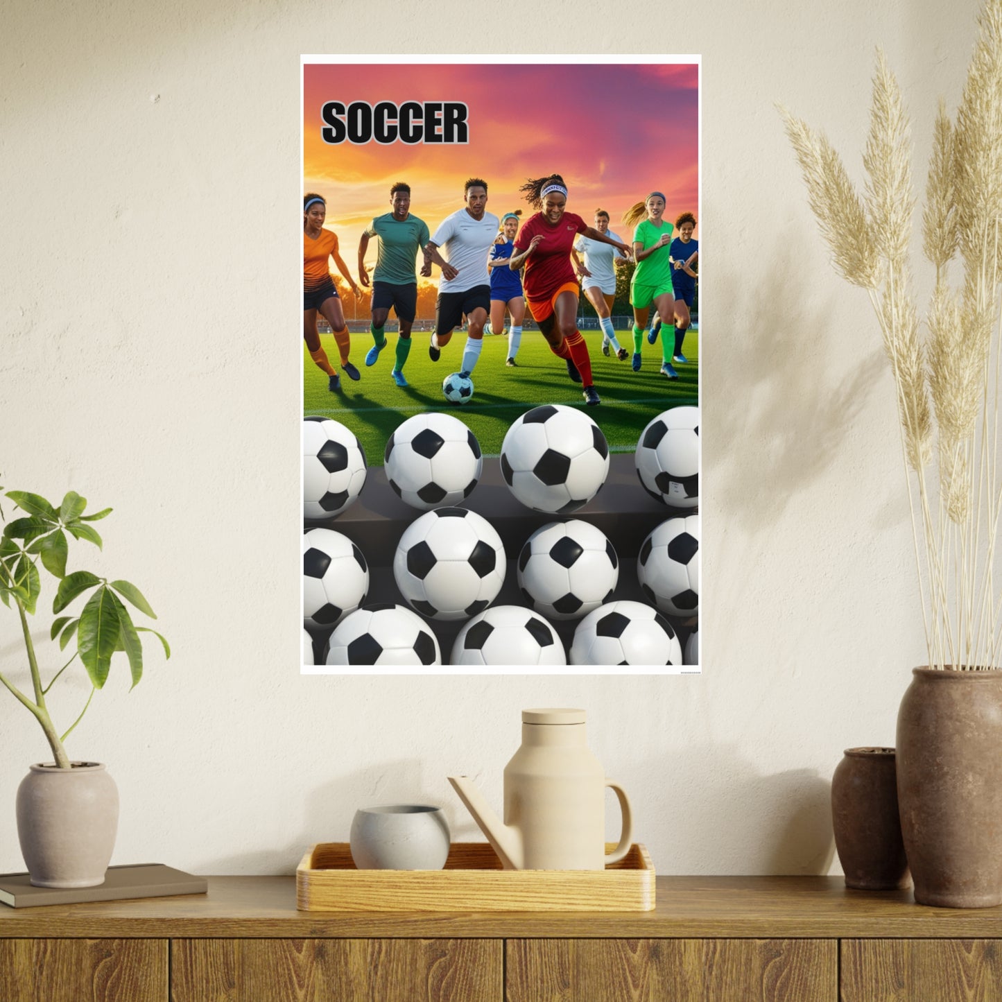 Soccer 2 (AI created) / Photo Art Paper Posters
