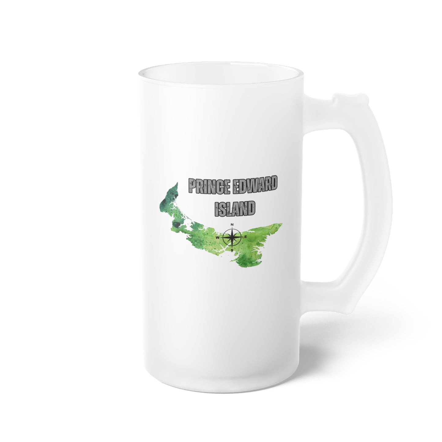 Prince Edward Island / Frosted Glass Beer Mug 16 oz