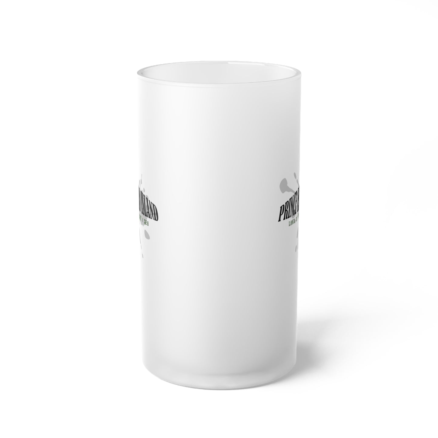 Prince Edward Island / Frosted Glass Beer Mug 16 oz