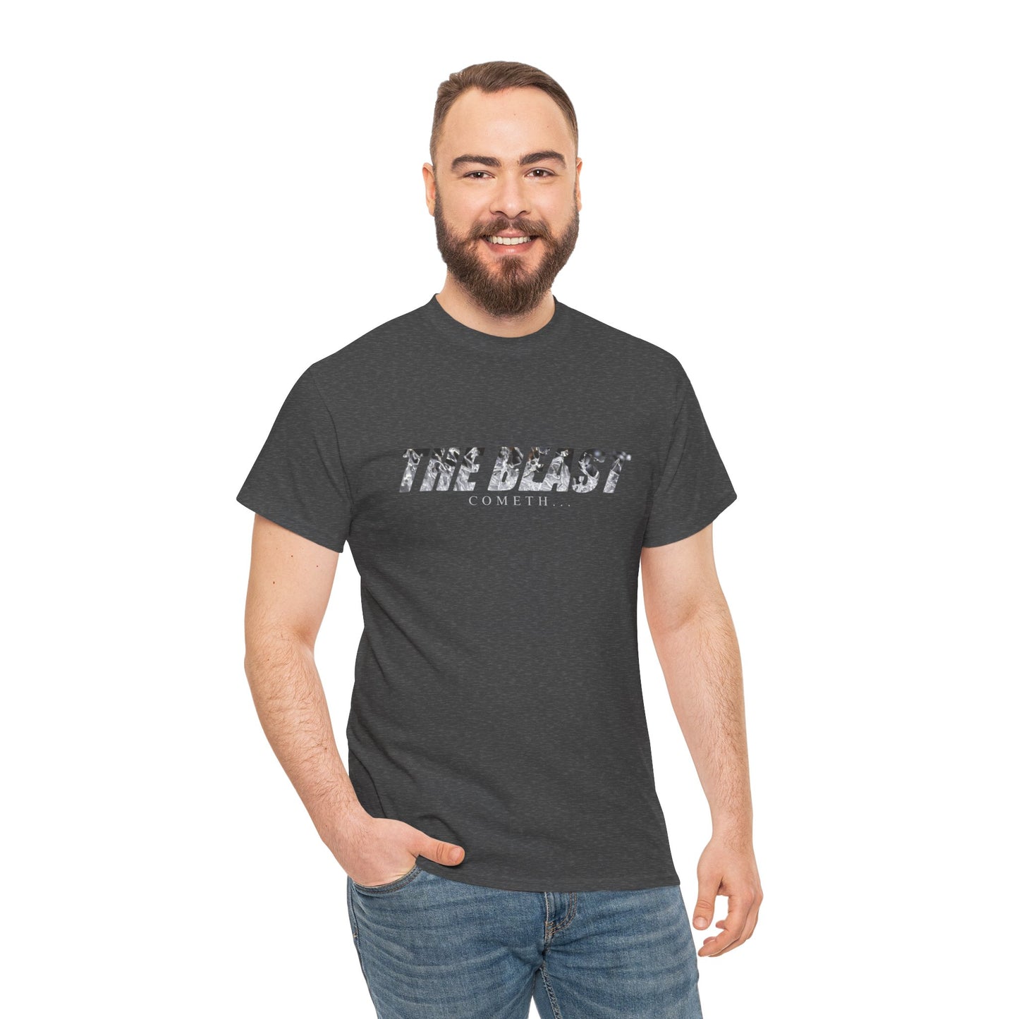The beast cometh Unisex Heavy Cotton Tee