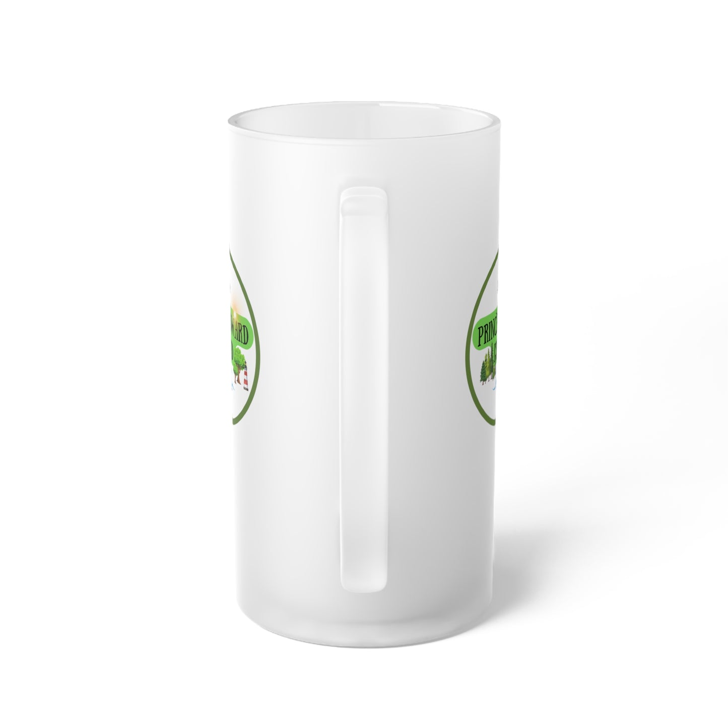 Prince Edward Island / Frosted Glass Beer Mug 16 oz