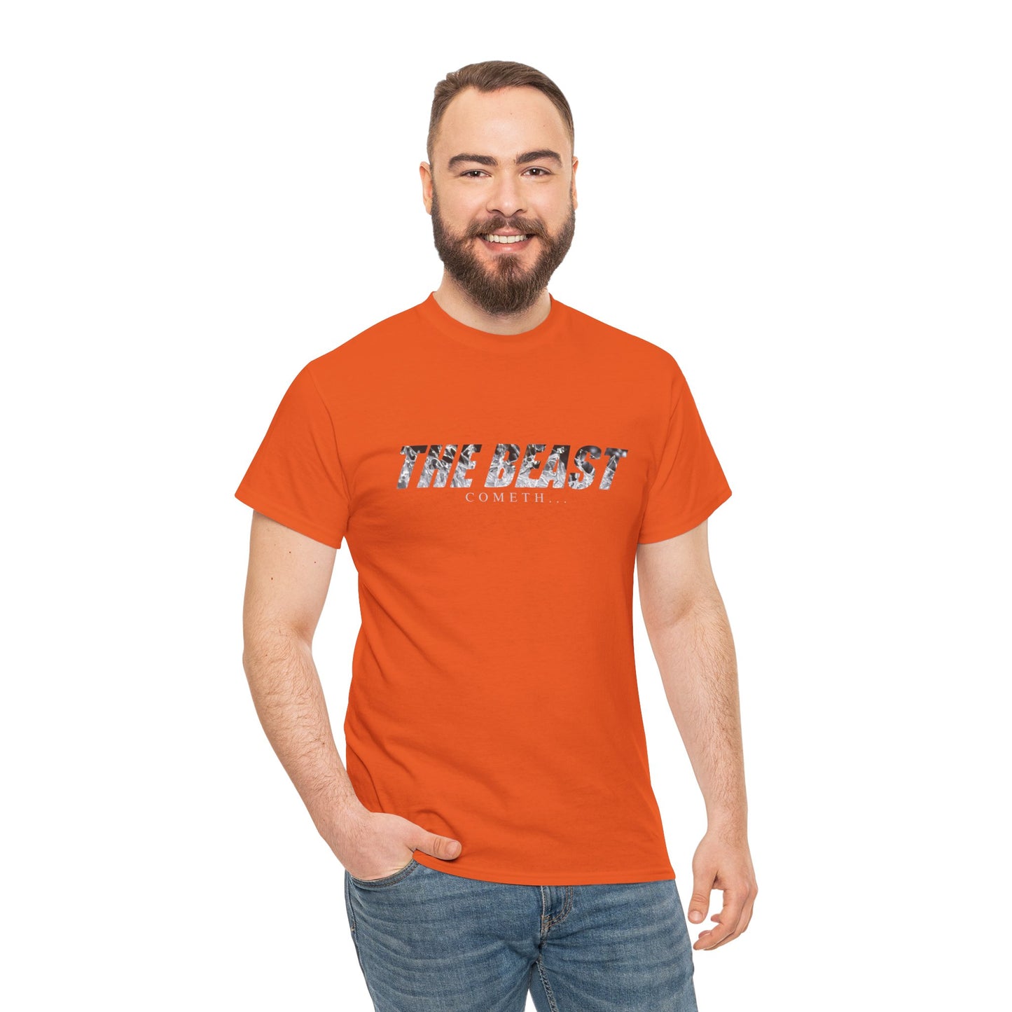 The beast cometh Unisex Heavy Cotton Tee