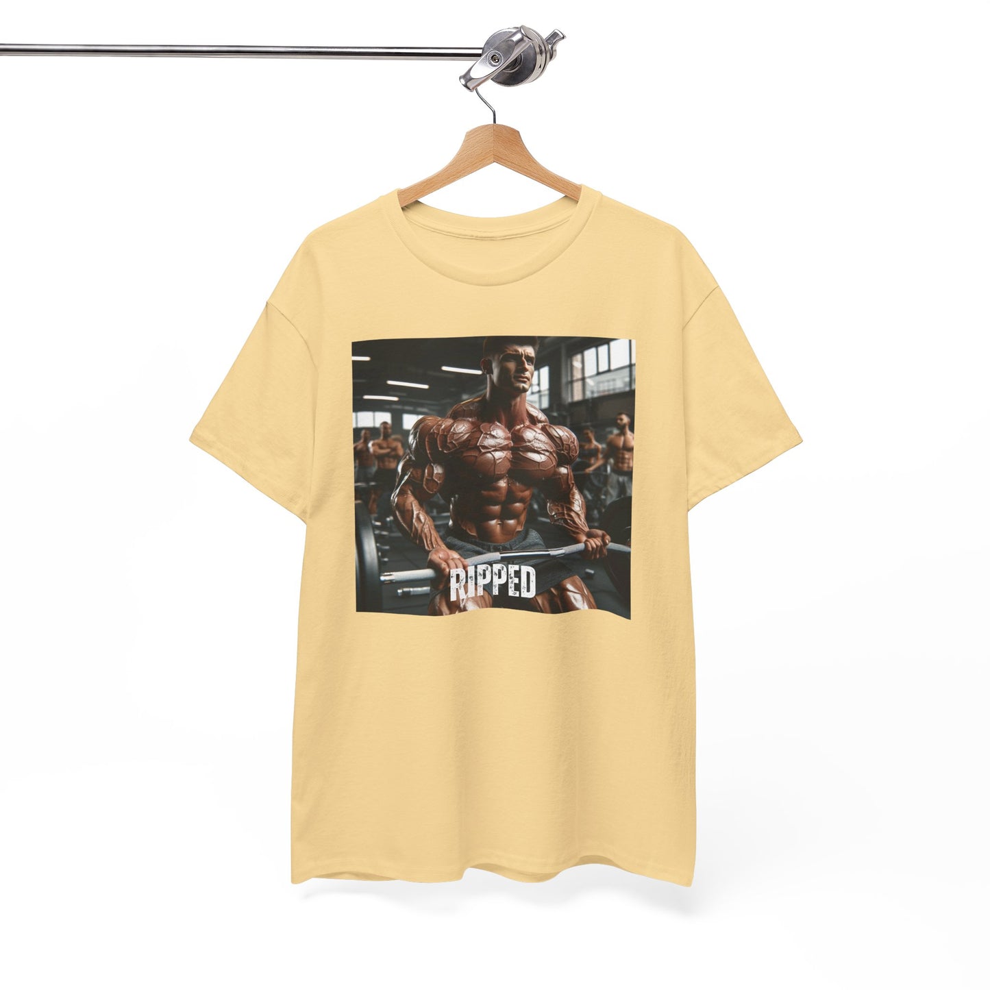 "Ripped" bodybuilding design Unisex Heavy Cotton Tee