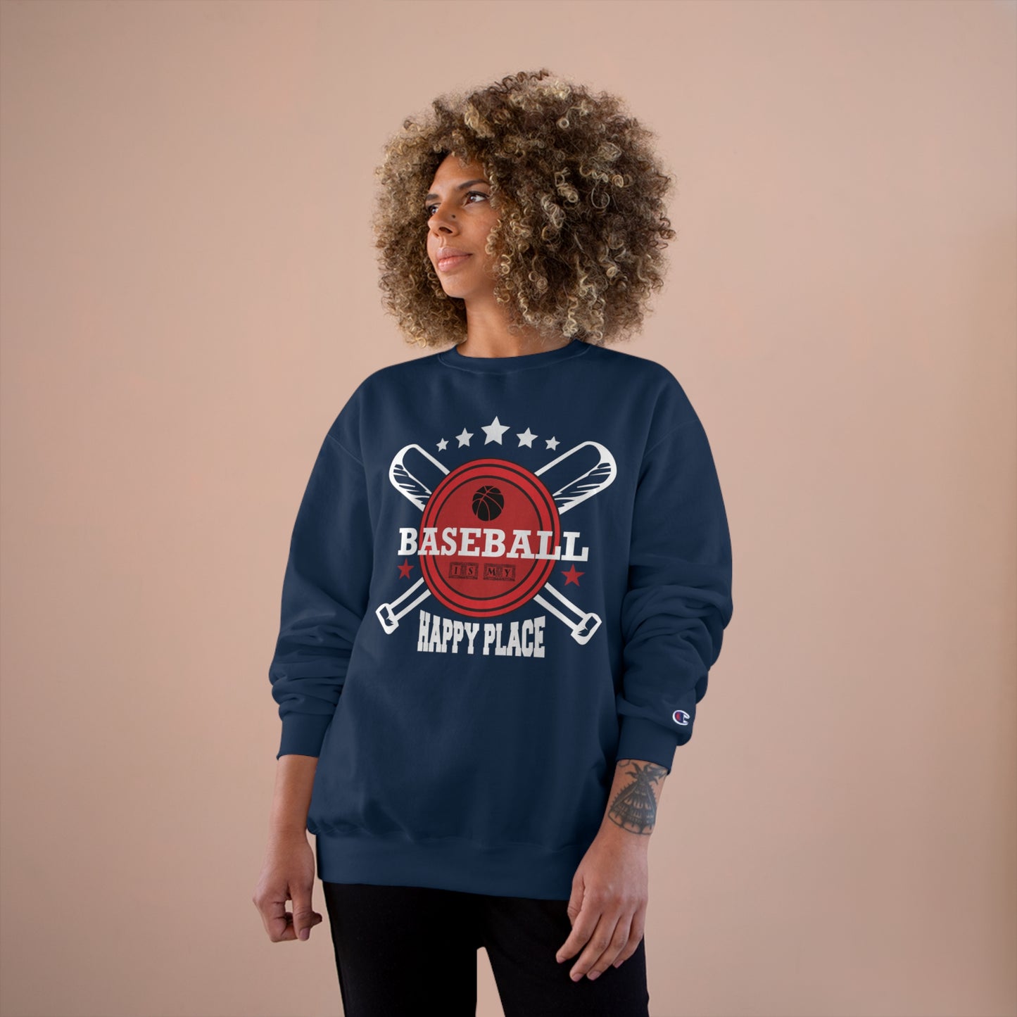 Baseball is my Happy Place / Champion Sweatshirt