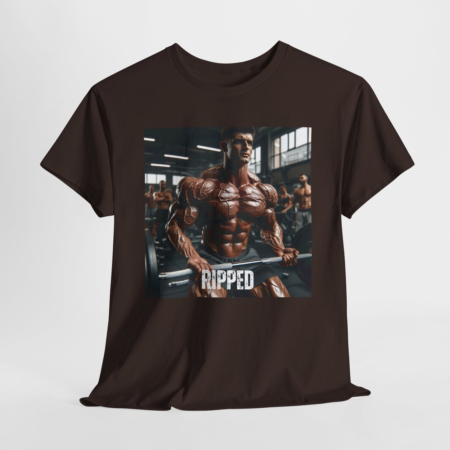 "Ripped" bodybuilding design Unisex Heavy Cotton Tee
