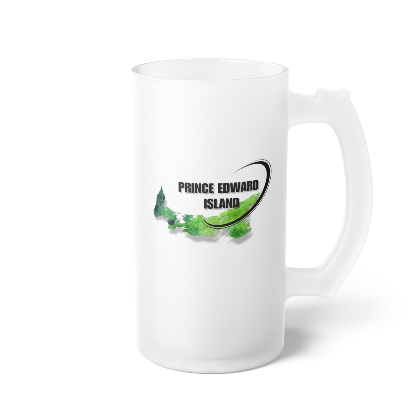 Prince Edward Island / Frosted Glass Beer Mug 16 oz