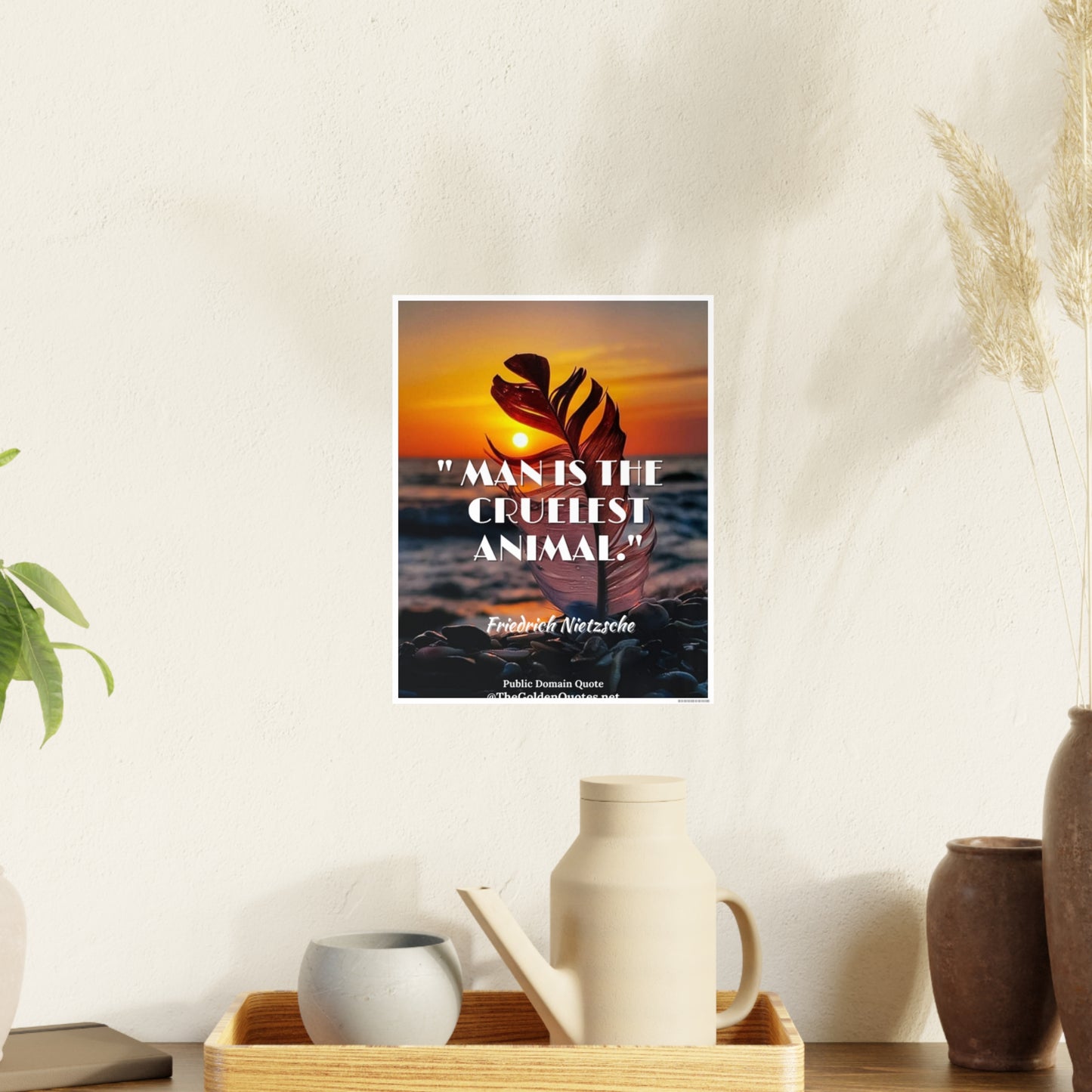 Man is the cruelest animal / Photo Art Paper Posters