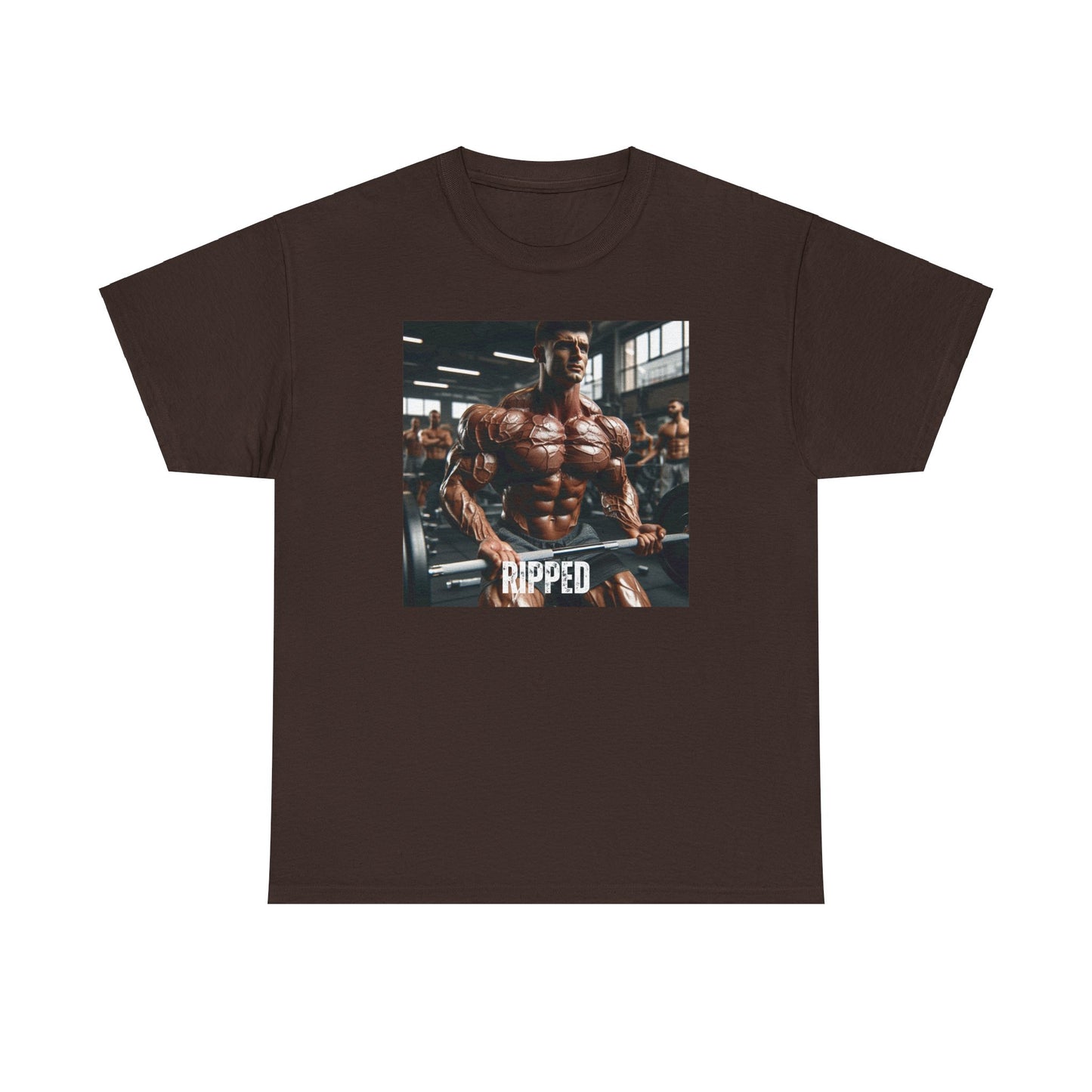 "Ripped" bodybuilding design Unisex Heavy Cotton Tee