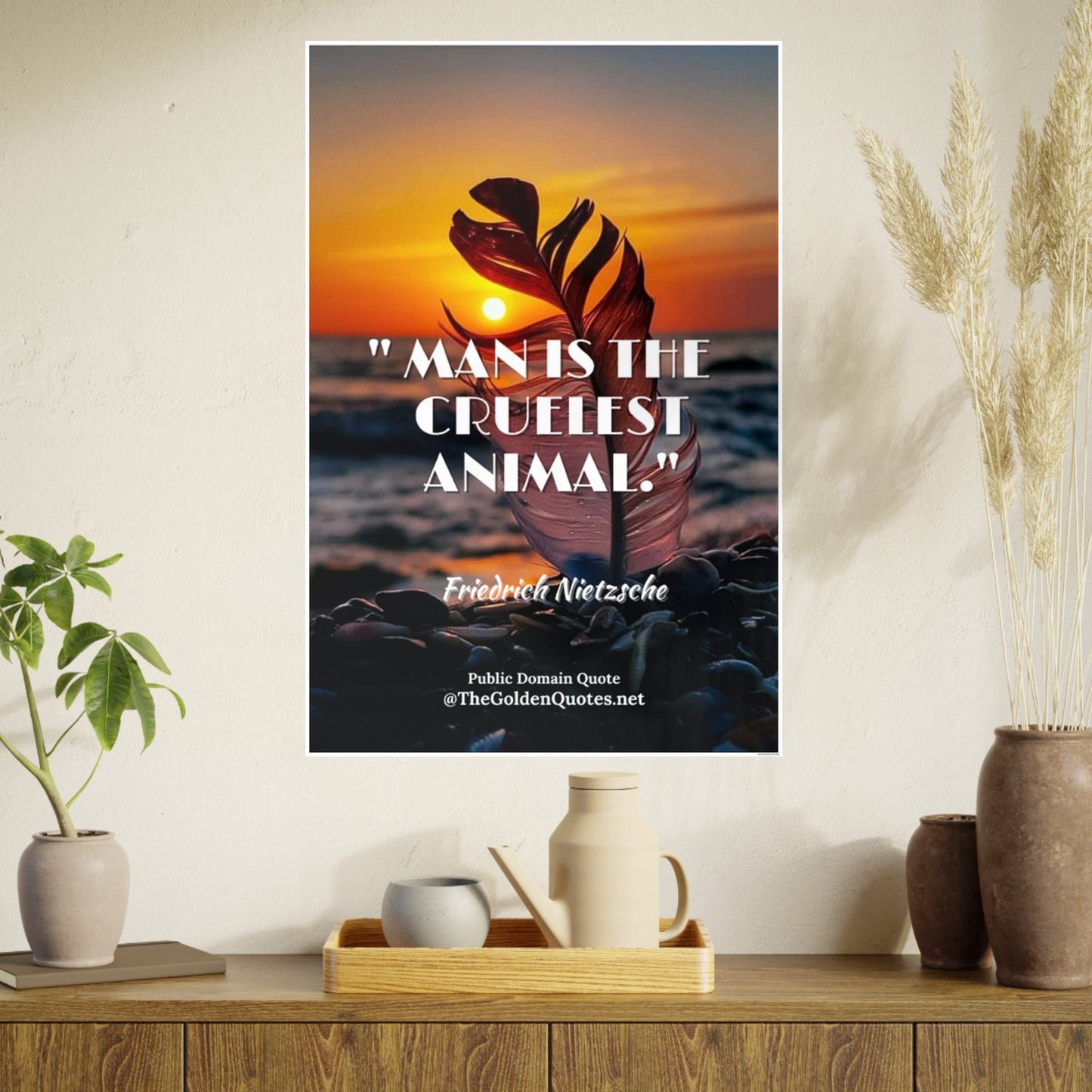 Man is the cruelest animal / Photo Art Paper Posters