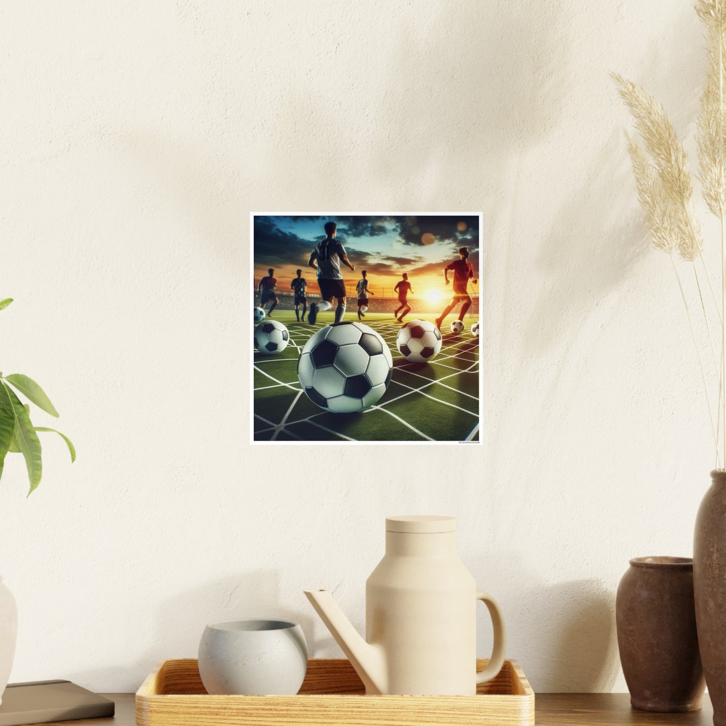 Soccer 3 (AI created) / Photo Art Paper Posters