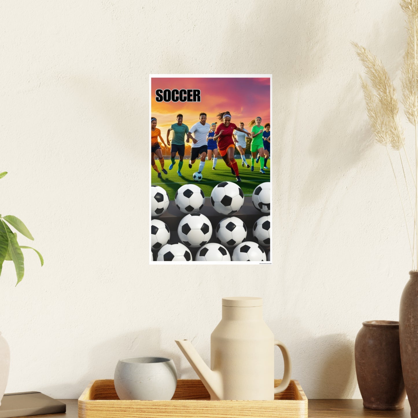 Soccer 2 (AI created) / Photo Art Paper Posters
