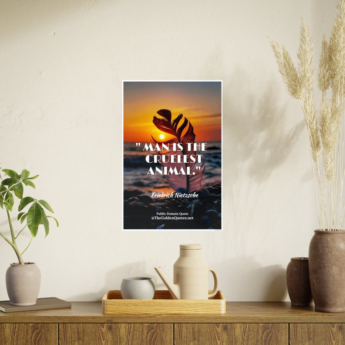 Man is the cruelest animal / Photo Art Paper Posters