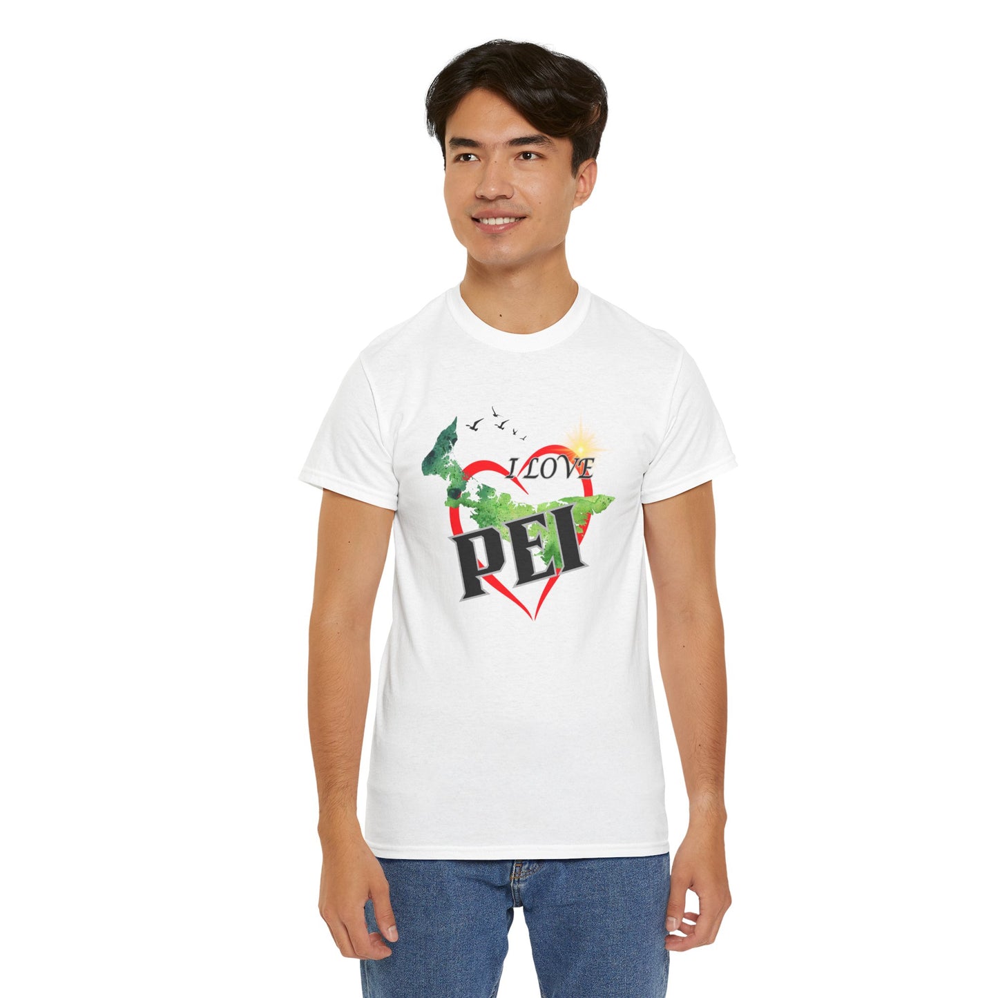 I Love PEI / Canada Unisex Heavy Cotton Tee