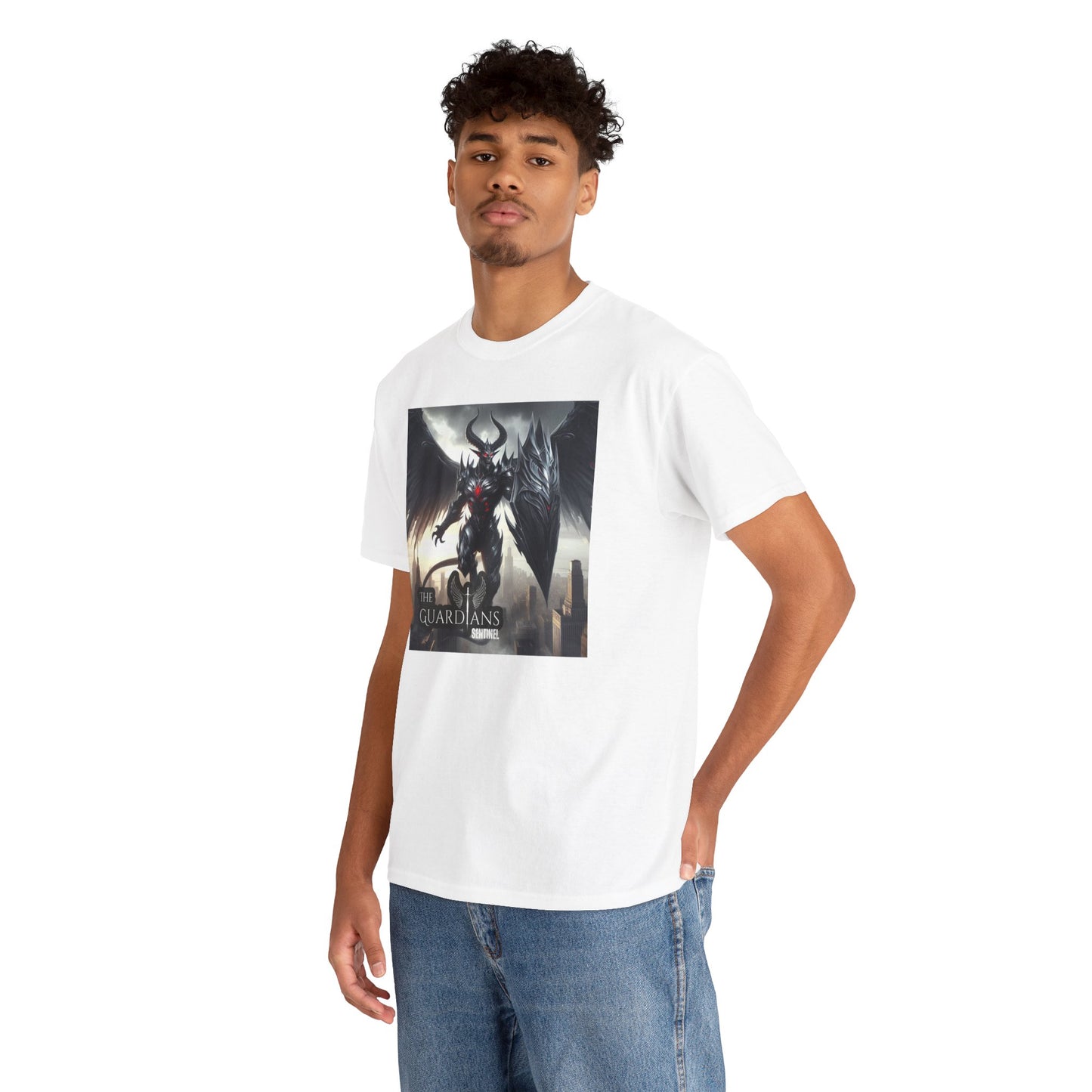 The Guardians Sentinel / Elite Unisex Heavy Cotton Tee (Made with AI)